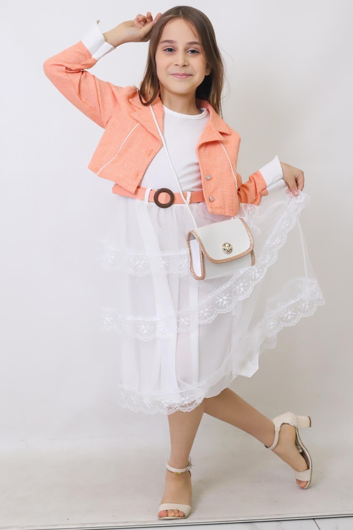 Girl Summer Skirt And Bag Dress Set (2026 New Season 117)