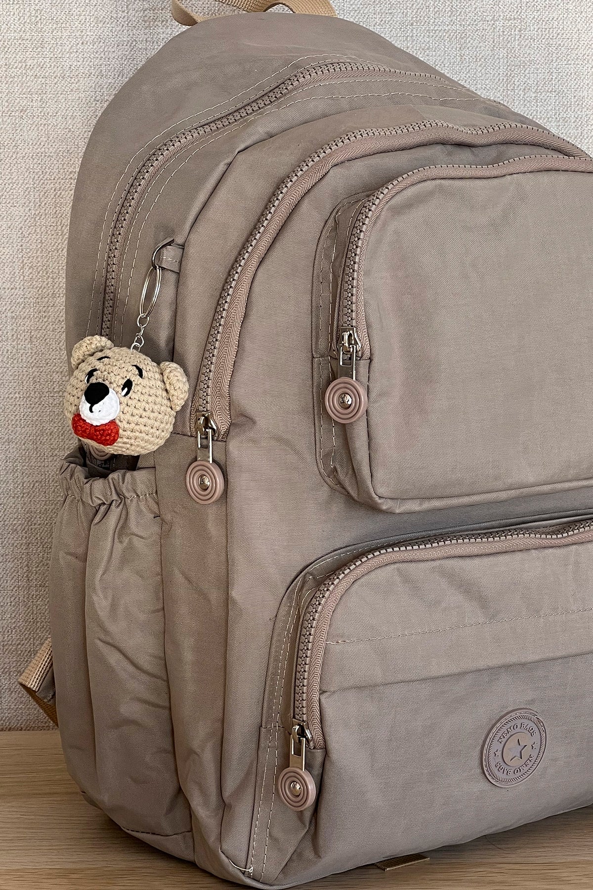 Fcstore Knisterstoff, wasserdicht, mittelgroßer Nerz-Klinker-Rucksack/Laptop-Schultasche