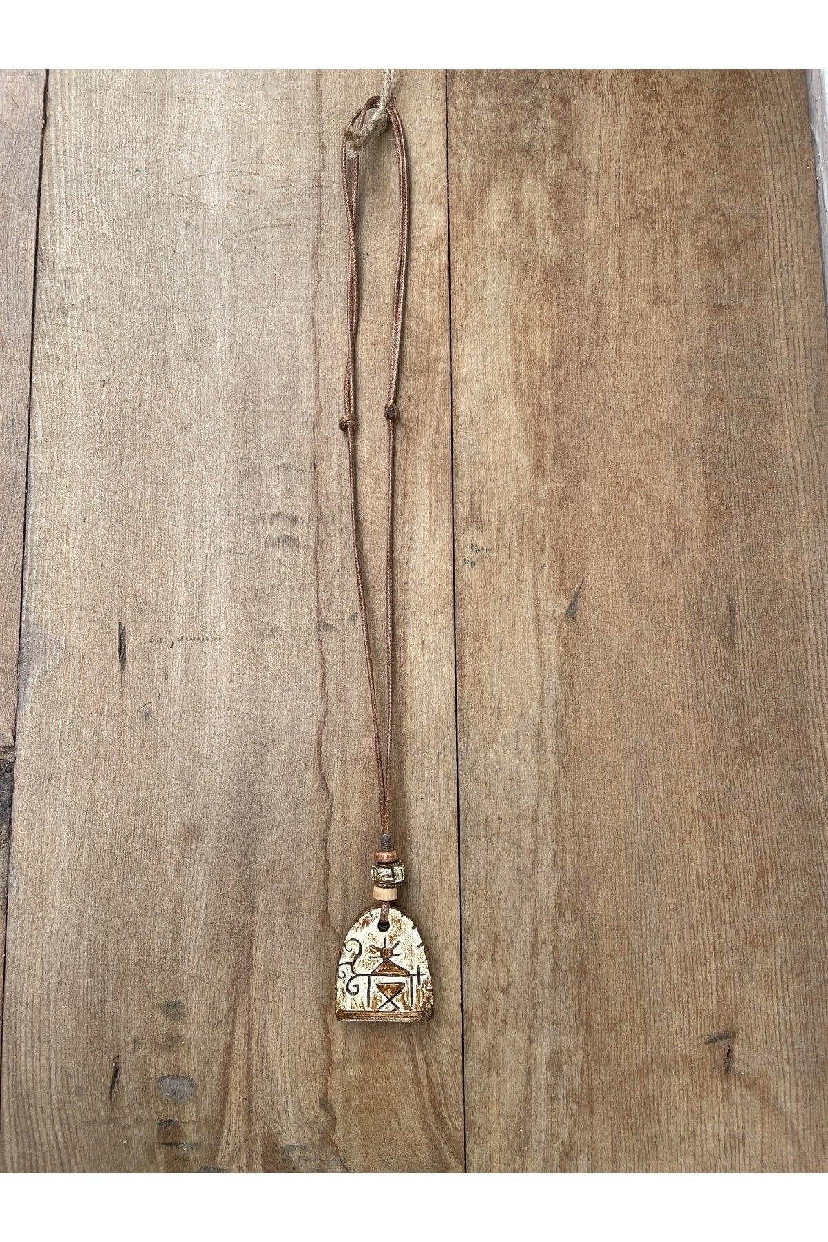 Ceramic Design Necklace, Bohemian Ethnic Style Necklace, Design Necklace, - Swordslife