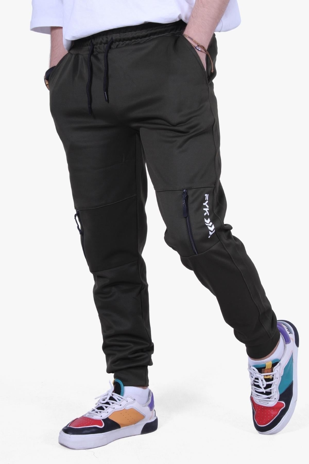 Sml-Xl-Xxl Herren-Jogginghose mit Textdruck in Slim Fit