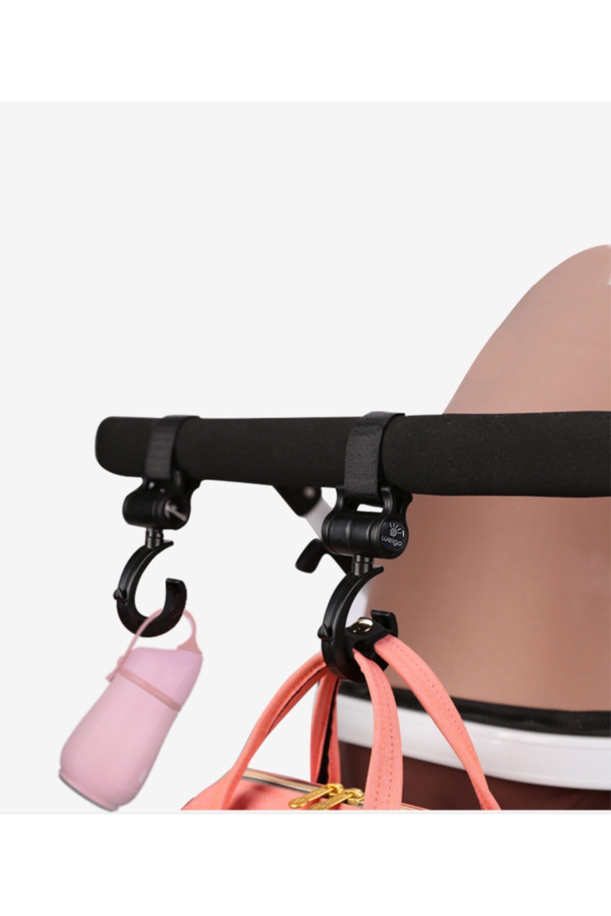 360° Swivel Stroller Hook Baby Stroller Hanger Attachment