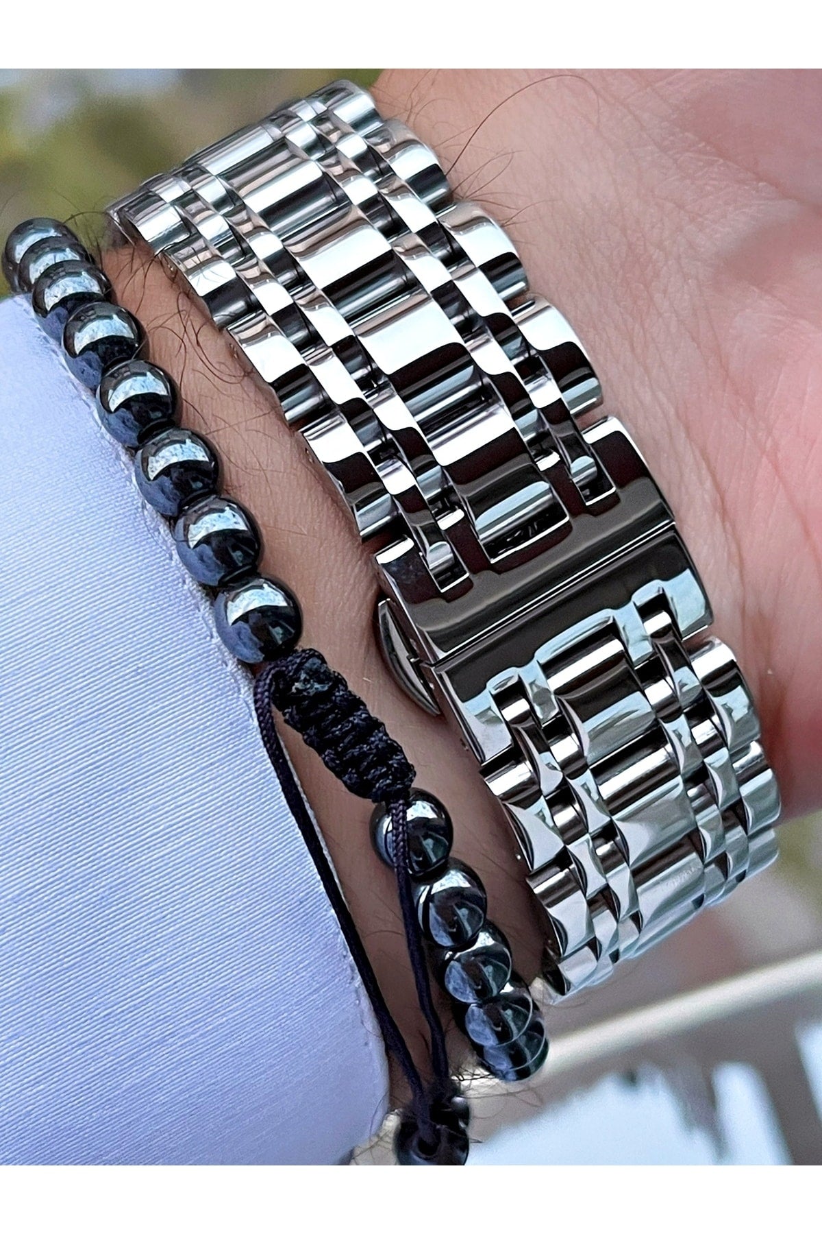 Zeit Automatische Bewegung Luxus Herren Armbanduhr