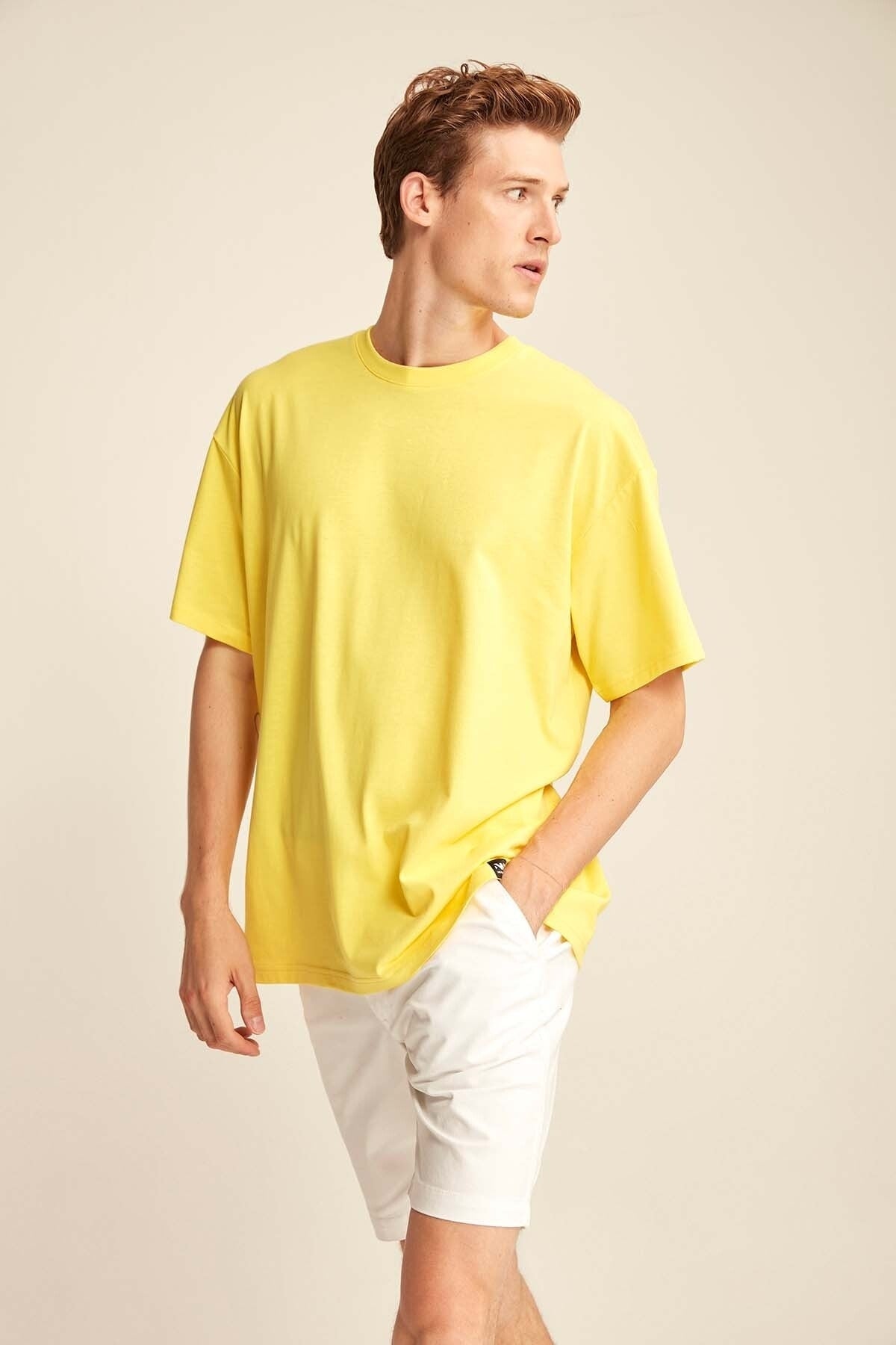 Jett Oversize Chick Gelbes T-Shirt