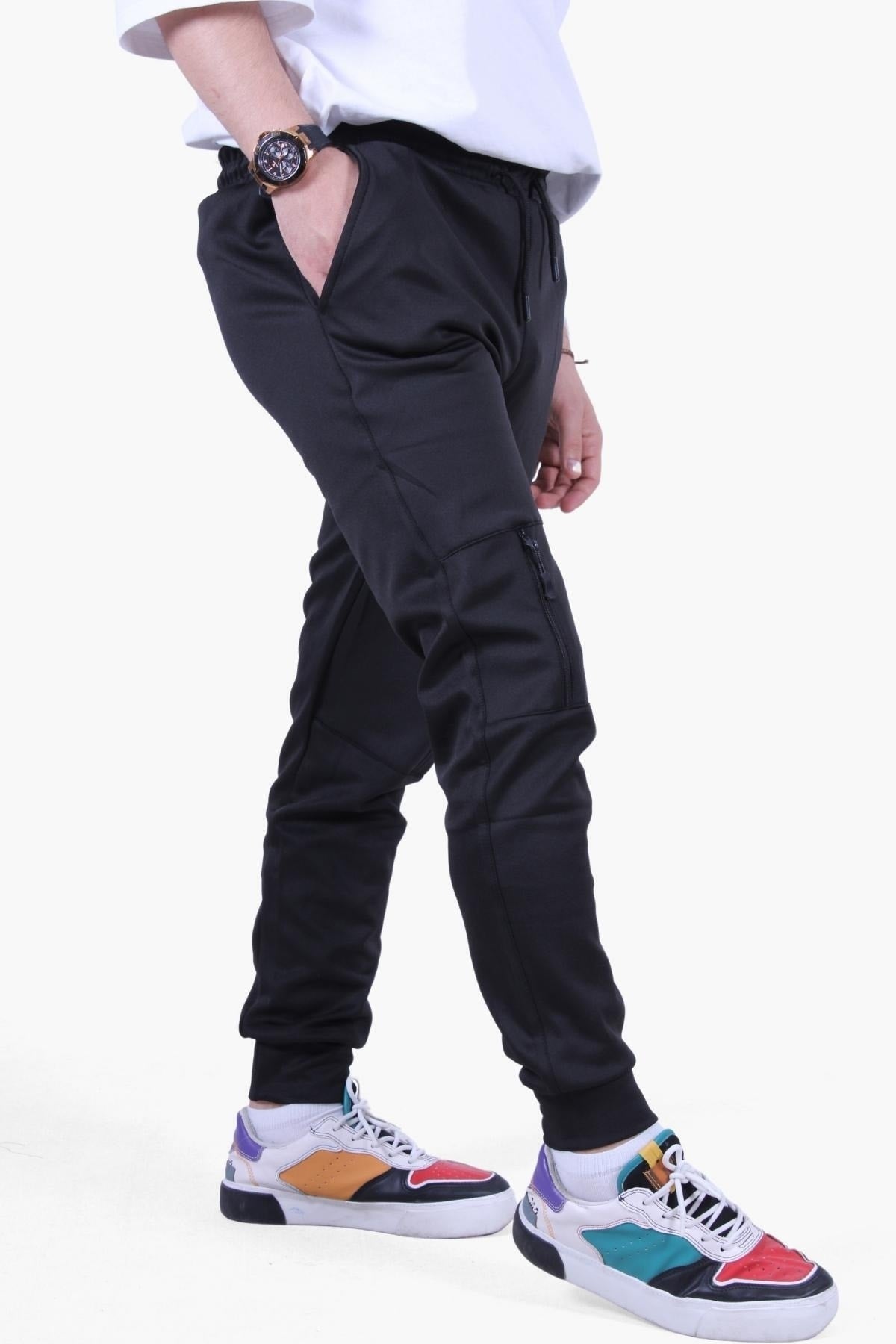 Sml-Xl-Xxl Herren-Jogginghose mit Textdruck in Slim Fit