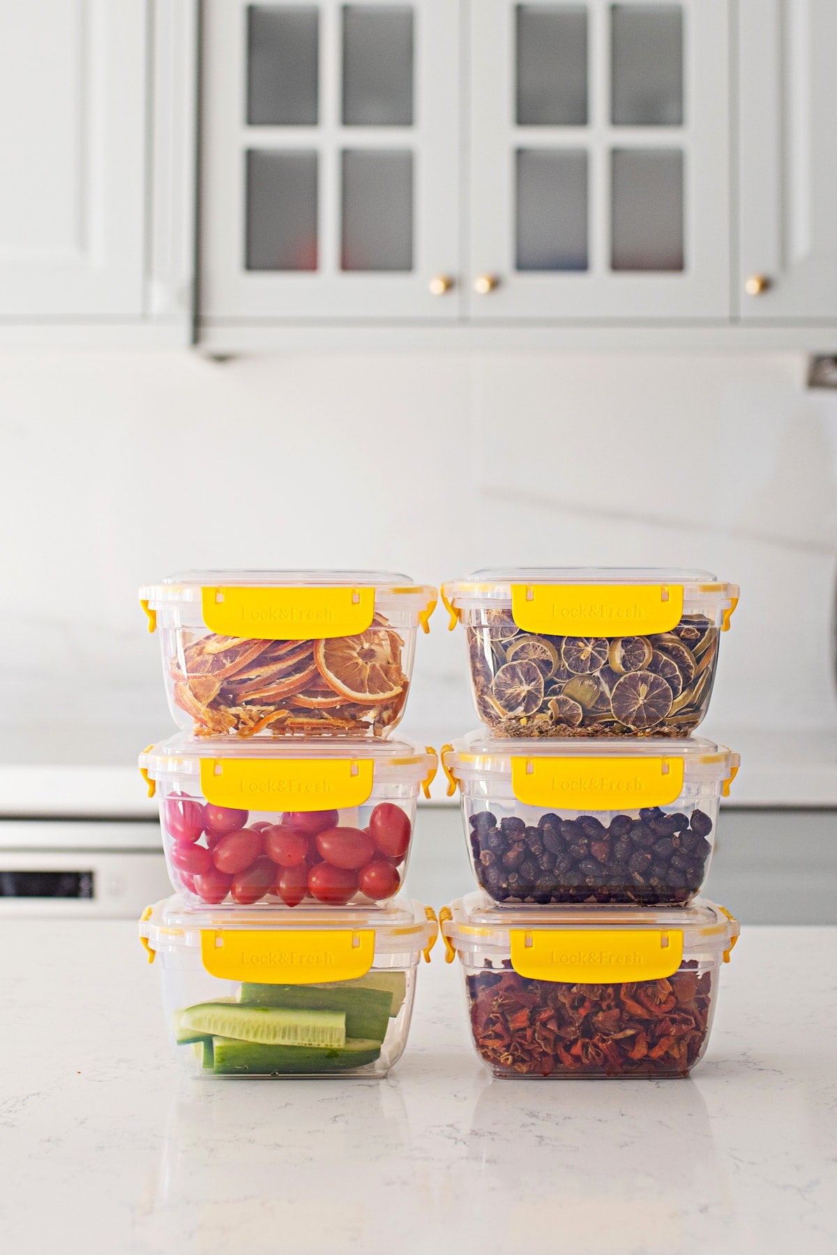 World 6 Sealed Sealed Vacuum Lid Food Supply Breakfast Picnic Storage Container Set 1000 Ml