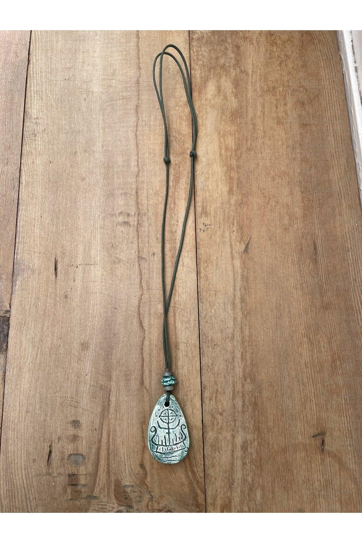 Ceramic Design Necklace, Bohemian Ethnic Style Necklace, Design Necklace, - Swordslife