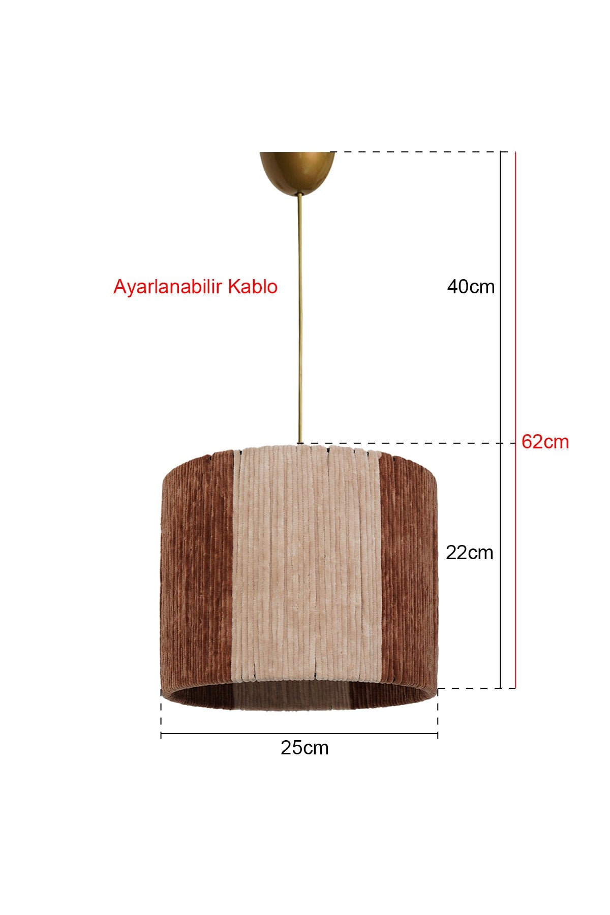 Origan Pendelleuchte Kronleuchter Braun Creme