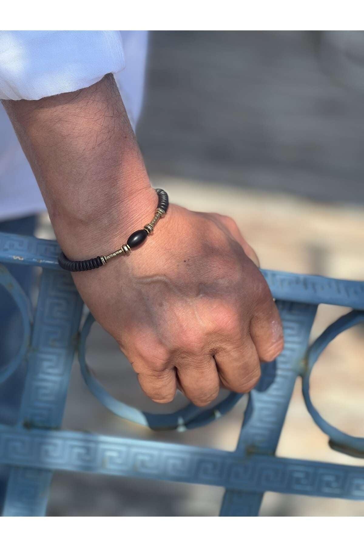 Matte Onyx & Hematite & Lava Stone Unisex Bracelet - Swordslife