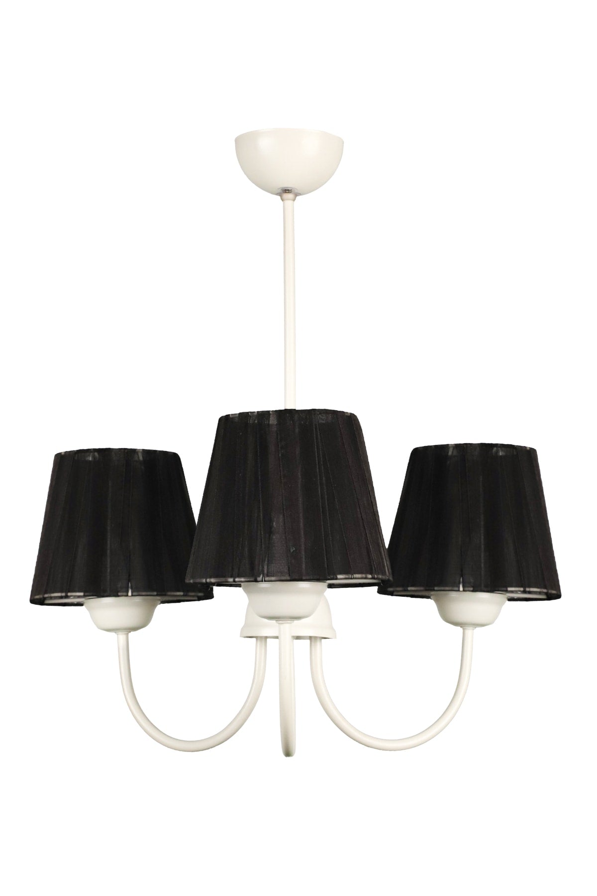 Ova 3Rd Chandelier White Black Hat
