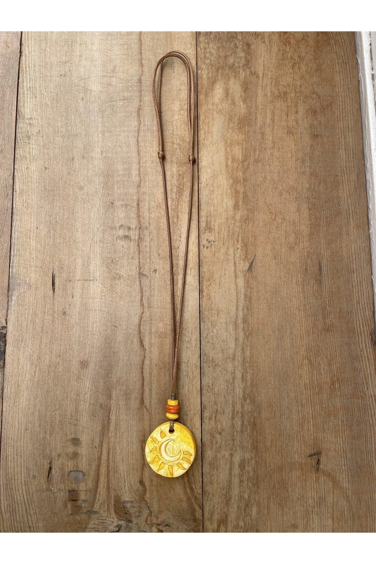 Ceramic Design Necklace, Bohemian Ethnic Style Necklace, Design Necklace, - Swordslife