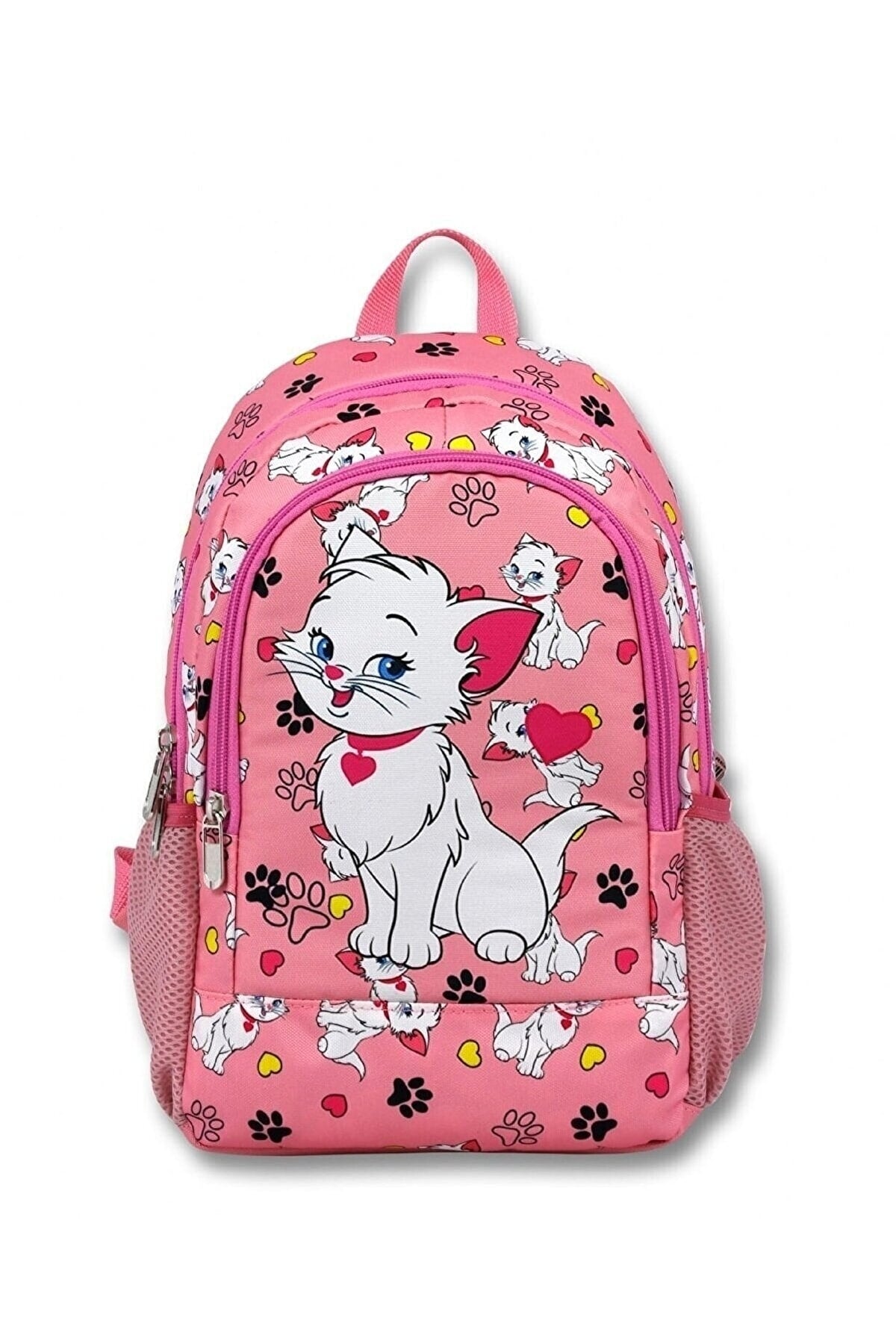 -Hope Bag-Kindergarten-Set mit süßem Katzen-Aufdruck, Schultasche und Lunchbox