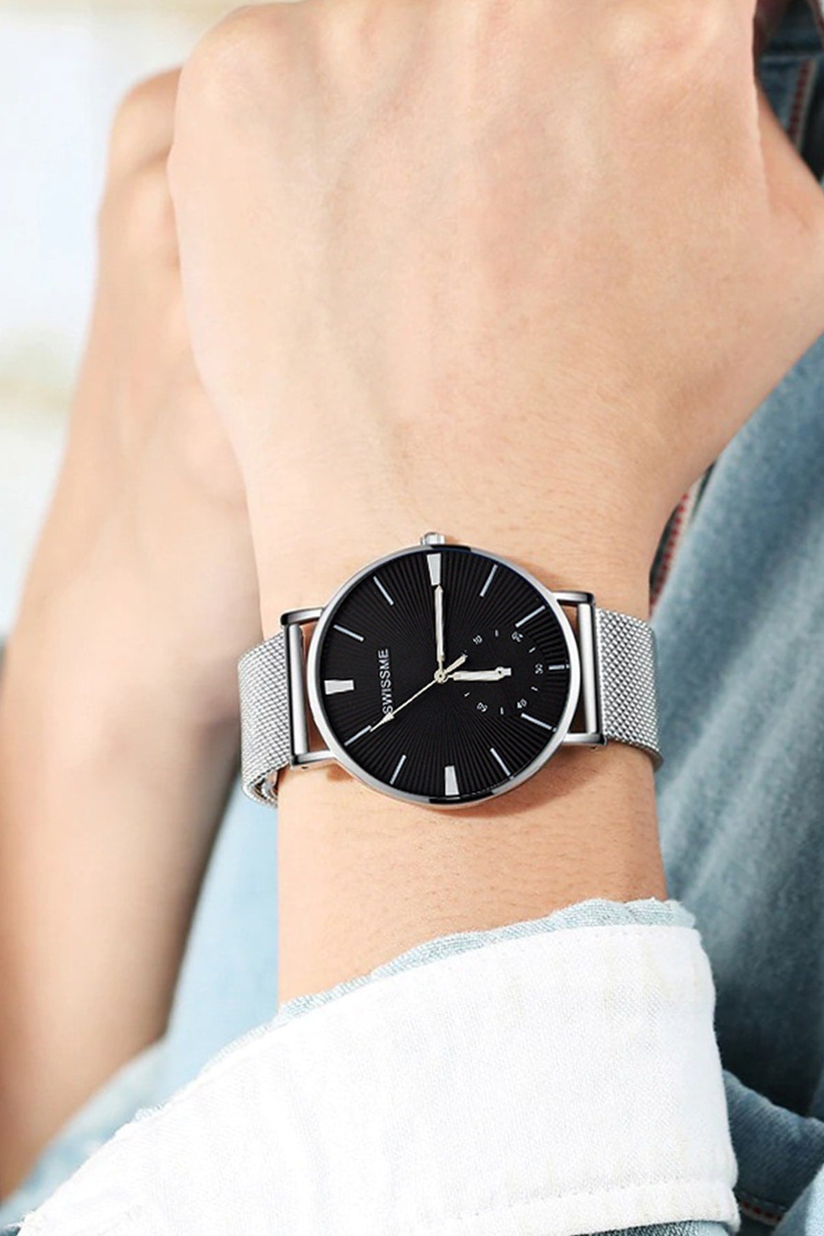 Herrenuhr Armband Rosenkranz Feuerzeug Set 10-018