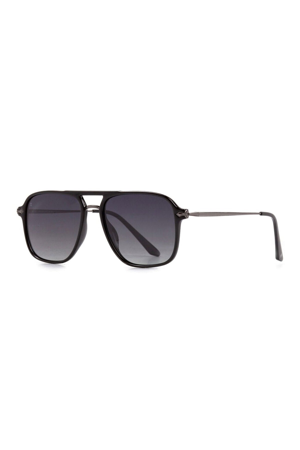 Schwarze polarisierte Unisex-Sonnenbrille