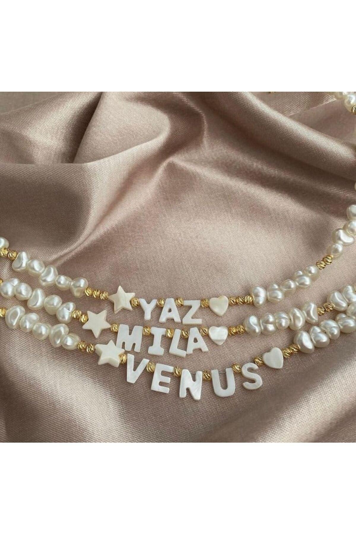 Personalized Name Pearl Necklace. - Swordslife