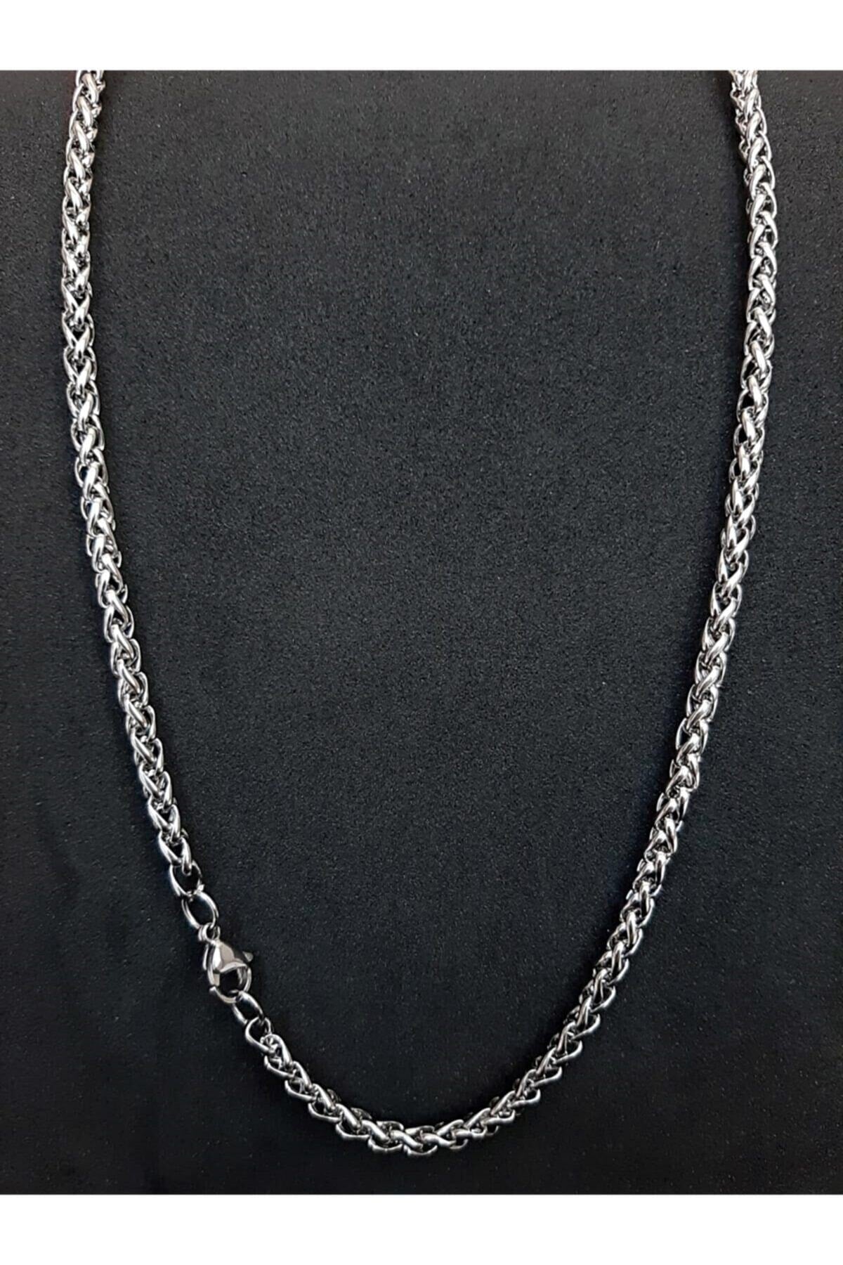 Men'S Twist Stainless Steel Chain Necklace Mdl78