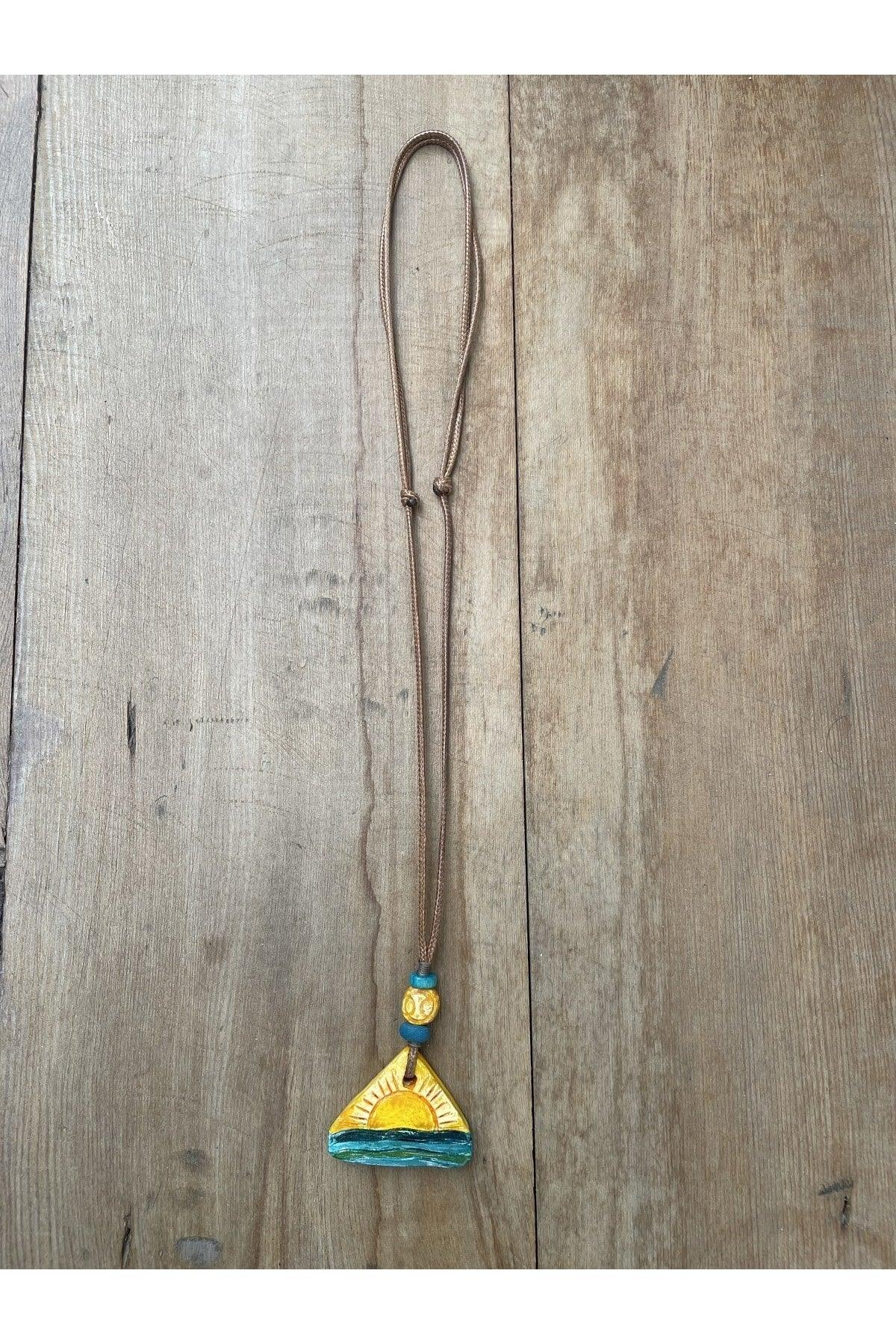 Ceramic Design Necklace, Bohemian Ethnic Style Necklace, Design Necklace, - Swordslife