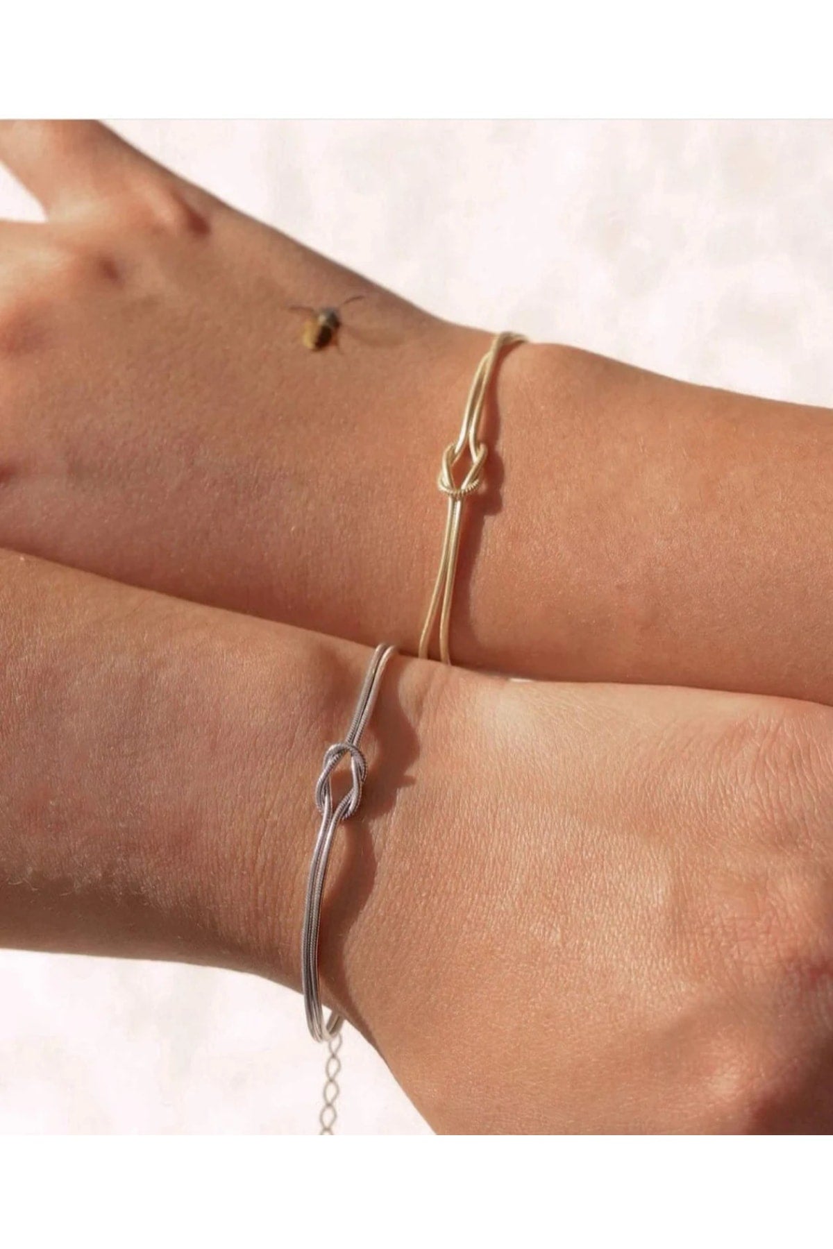 Knot Model Couple-Friendship Bracelet Gold- Silver Color