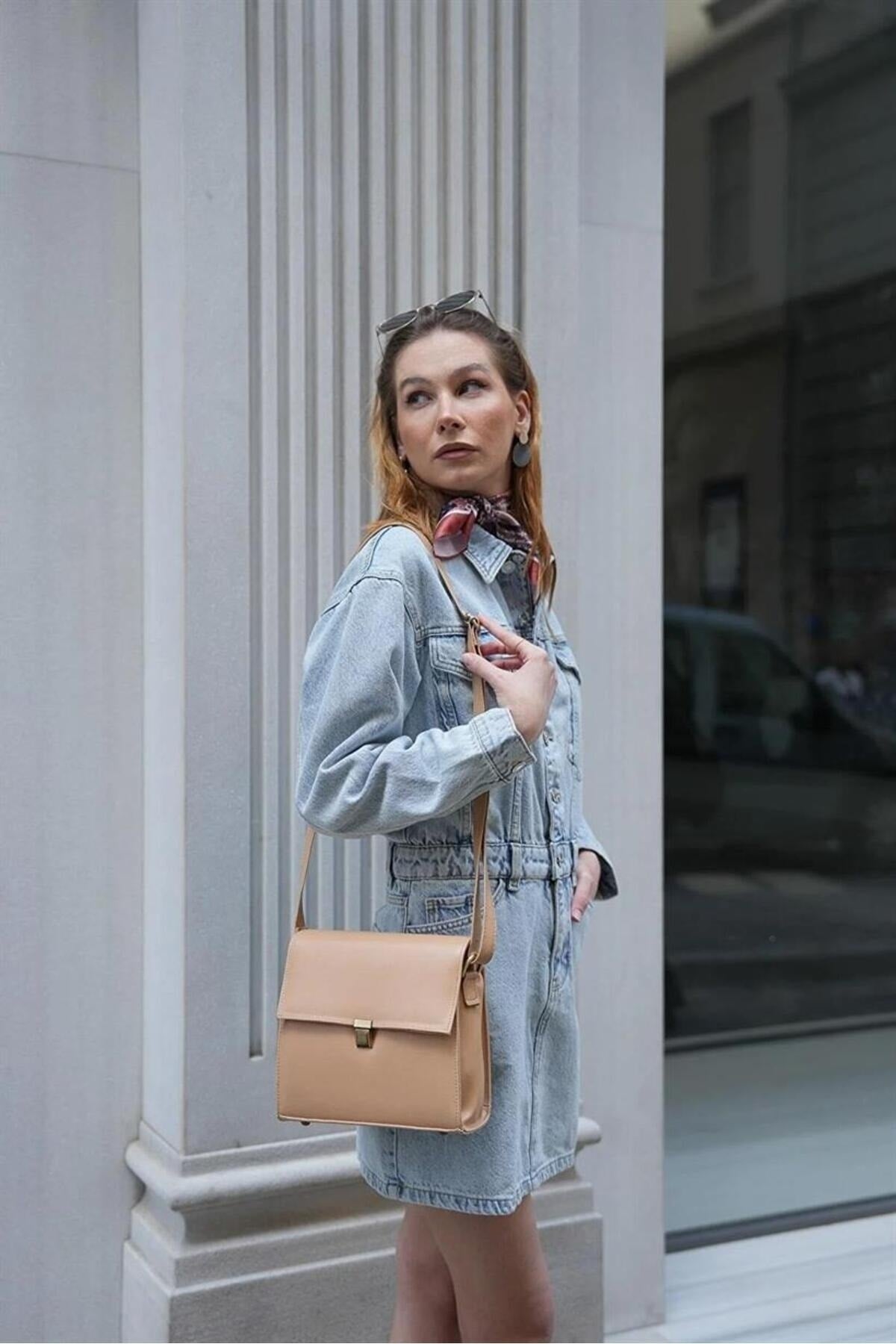 Camel Damen Designer Vintage Tasche