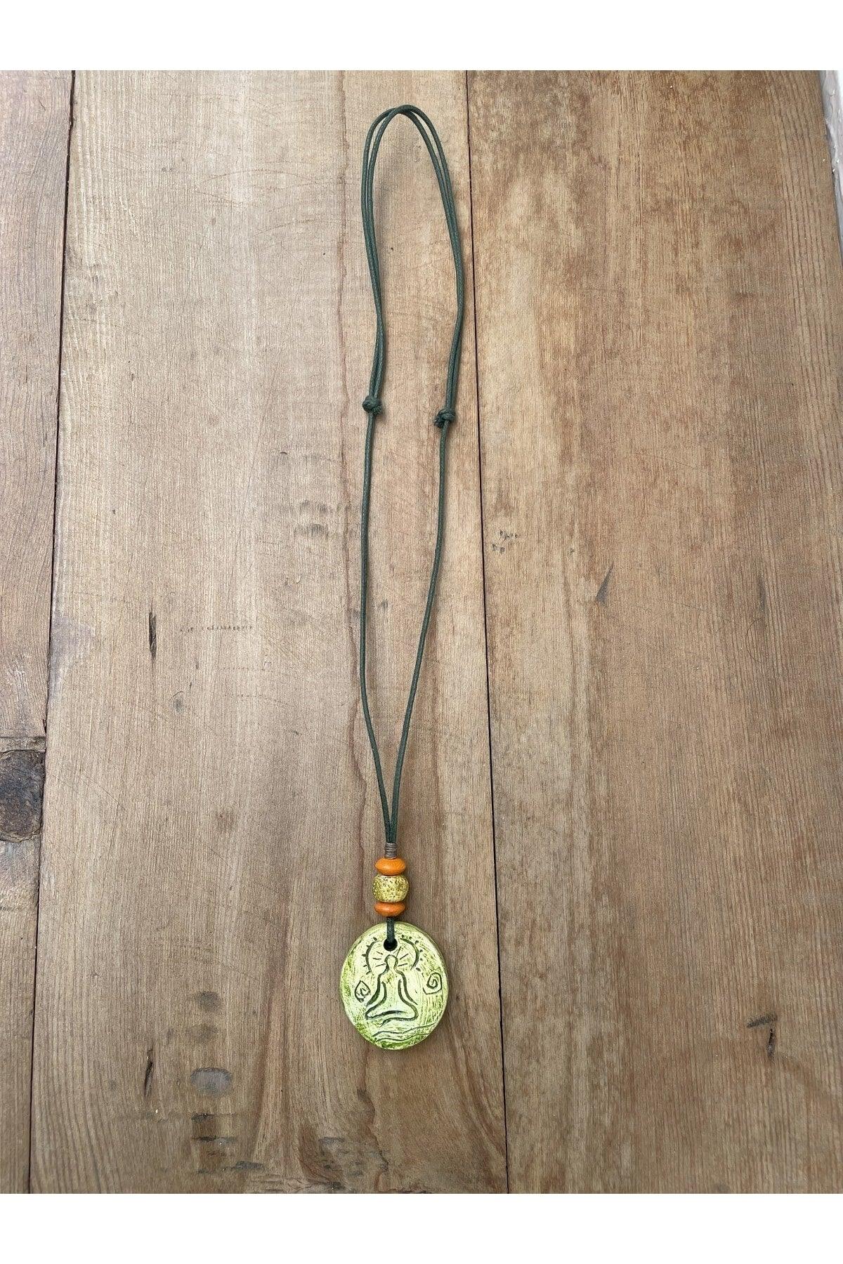 Ceramic Design Necklace, Bohemian Ethnic Style Necklace, Design Necklace, - Swordslife