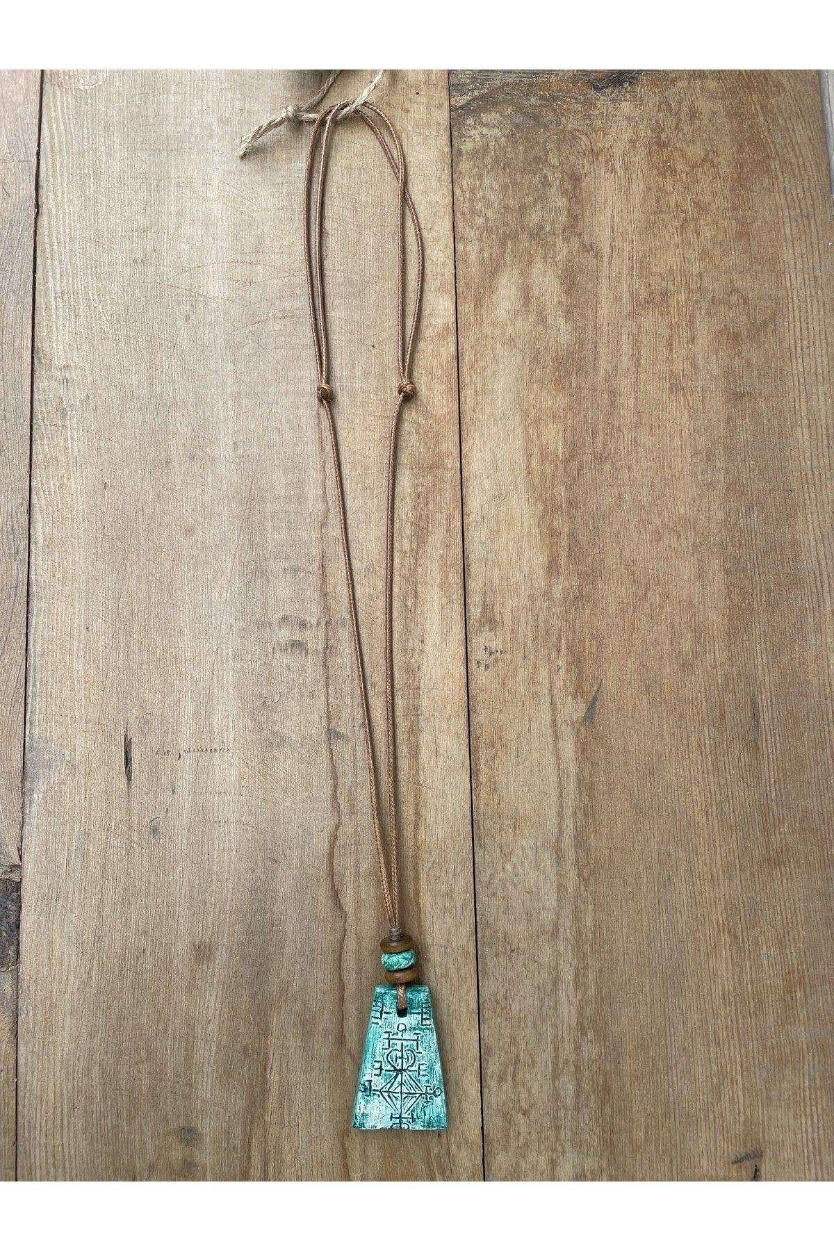 Ceramic Design Necklace, Bohemian Ethnic Style Necklace, Design Necklace, - Swordslife