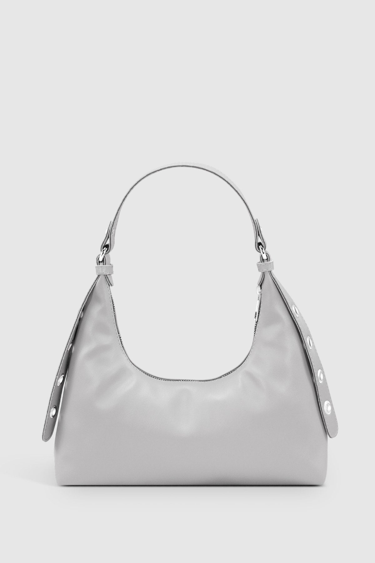 Graue Baguette-Tasche 205 für Damen