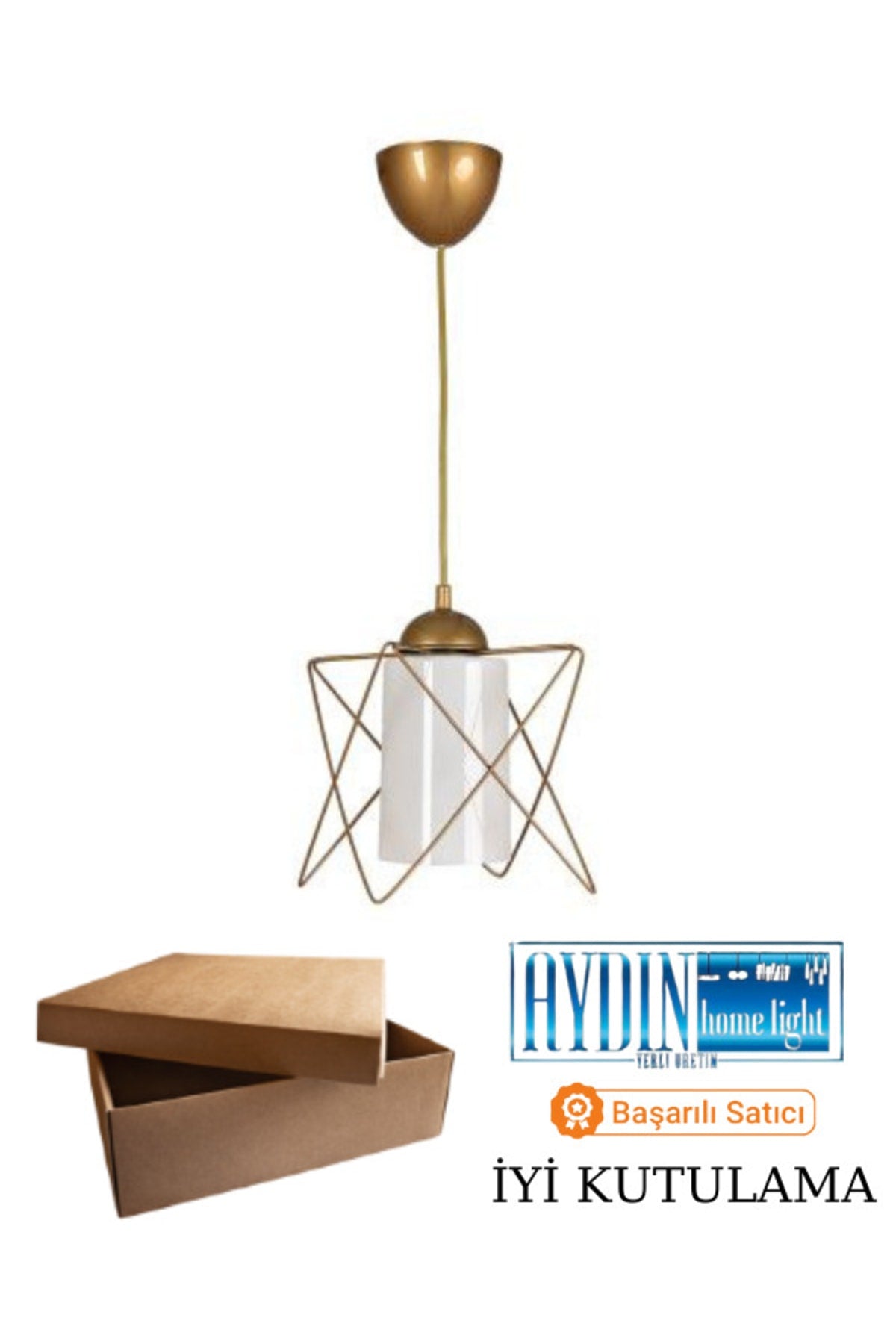 Zigzag Single Antique Mica Pendant Lamp Chandelier