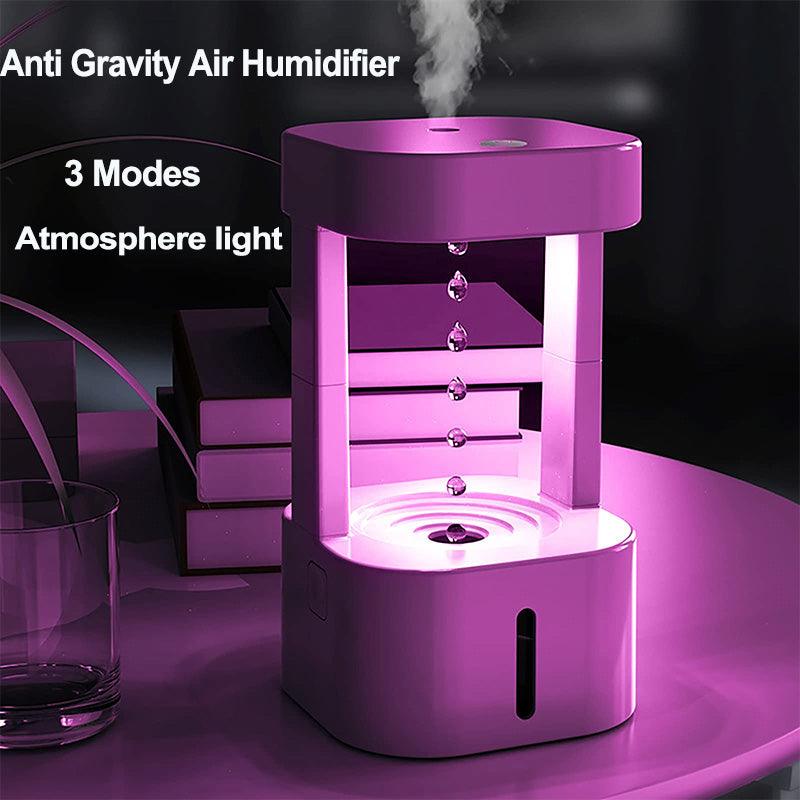 Creative Anti-gravity Water Drop Humidifier Air Conditioning Mist Spray Household Quiet Bedroom Office With 580ML Water Tank - Swordslife