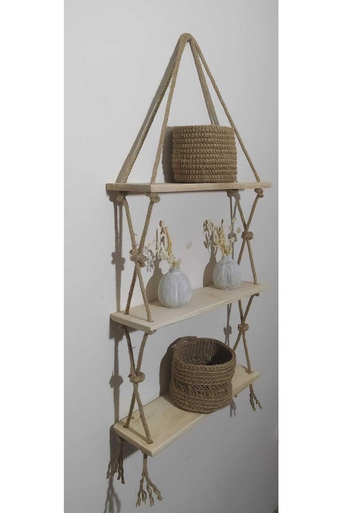 3 Eyes Rope Wall Shelf & Bookshelf &