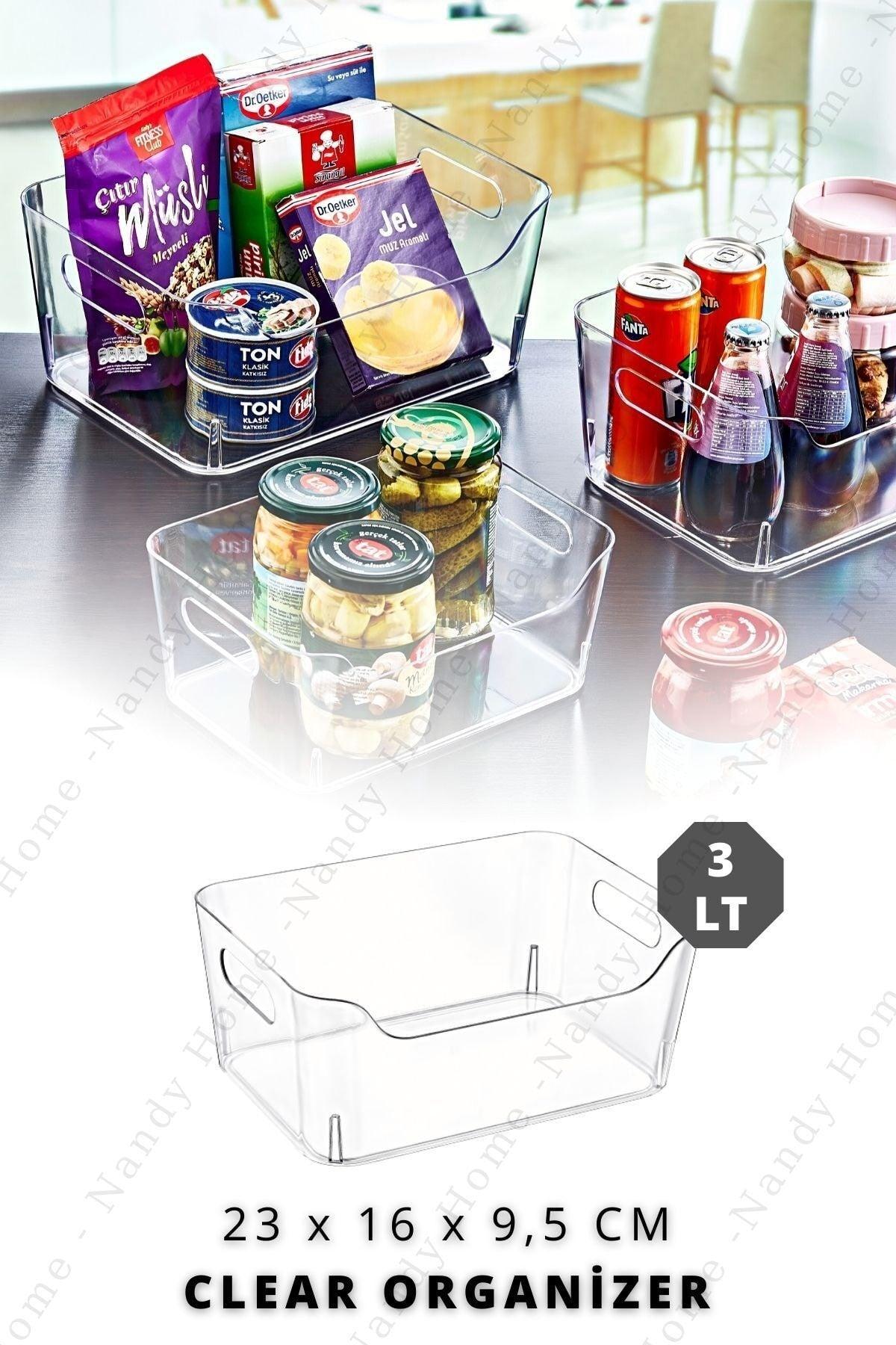 3 Lt Clear Refrigerator & Cabinet Organizer