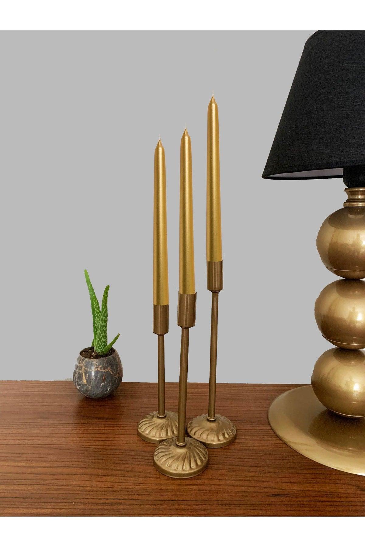 3 Lü Damaskus Kerzenhalter , Taper Kerzenhalter Dekorative Taper Kerzenhalter Hochzeit Party Dekoration Kerzenhalter - Swordslife