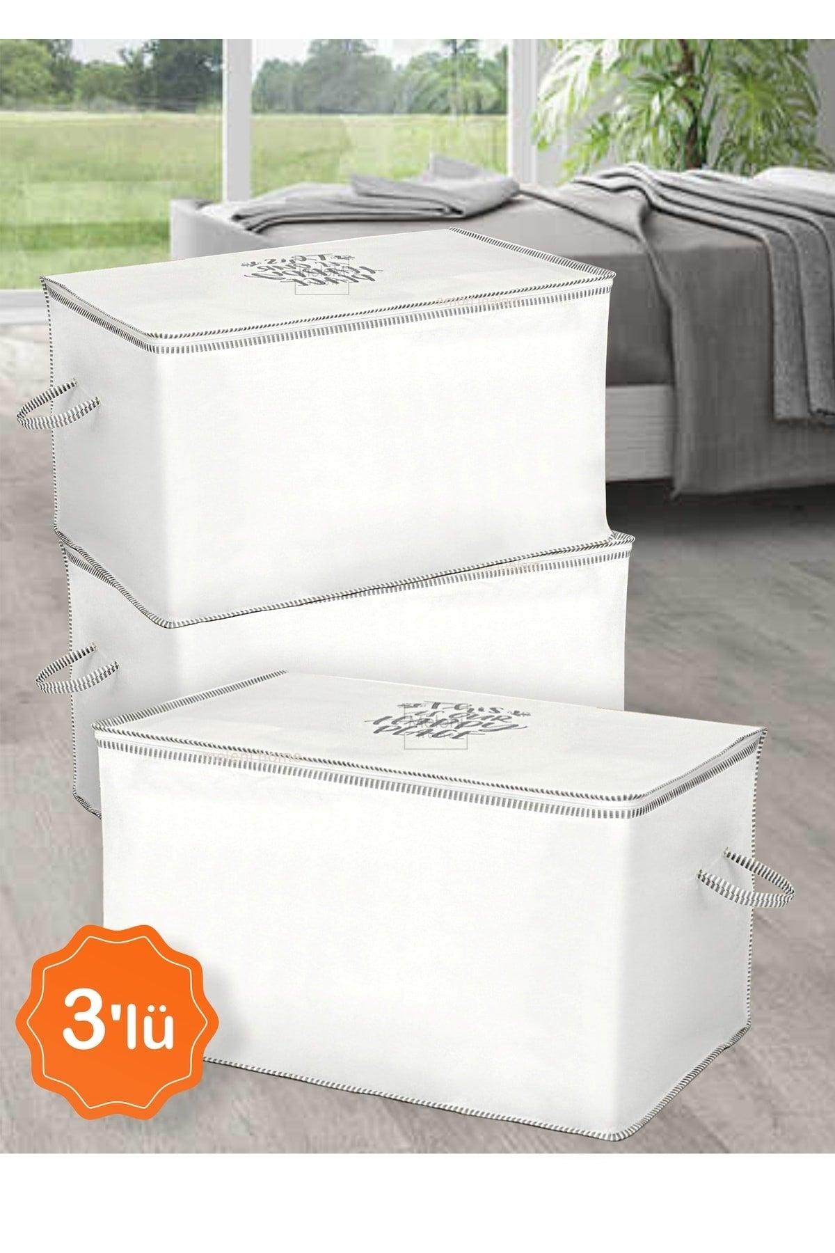 3-Set Chest Type Pillow Quilt Storage