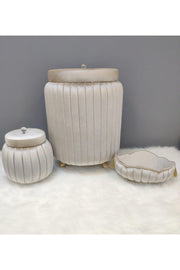 3 Lu Silk Velvet Bathroom Dirty Basket Set