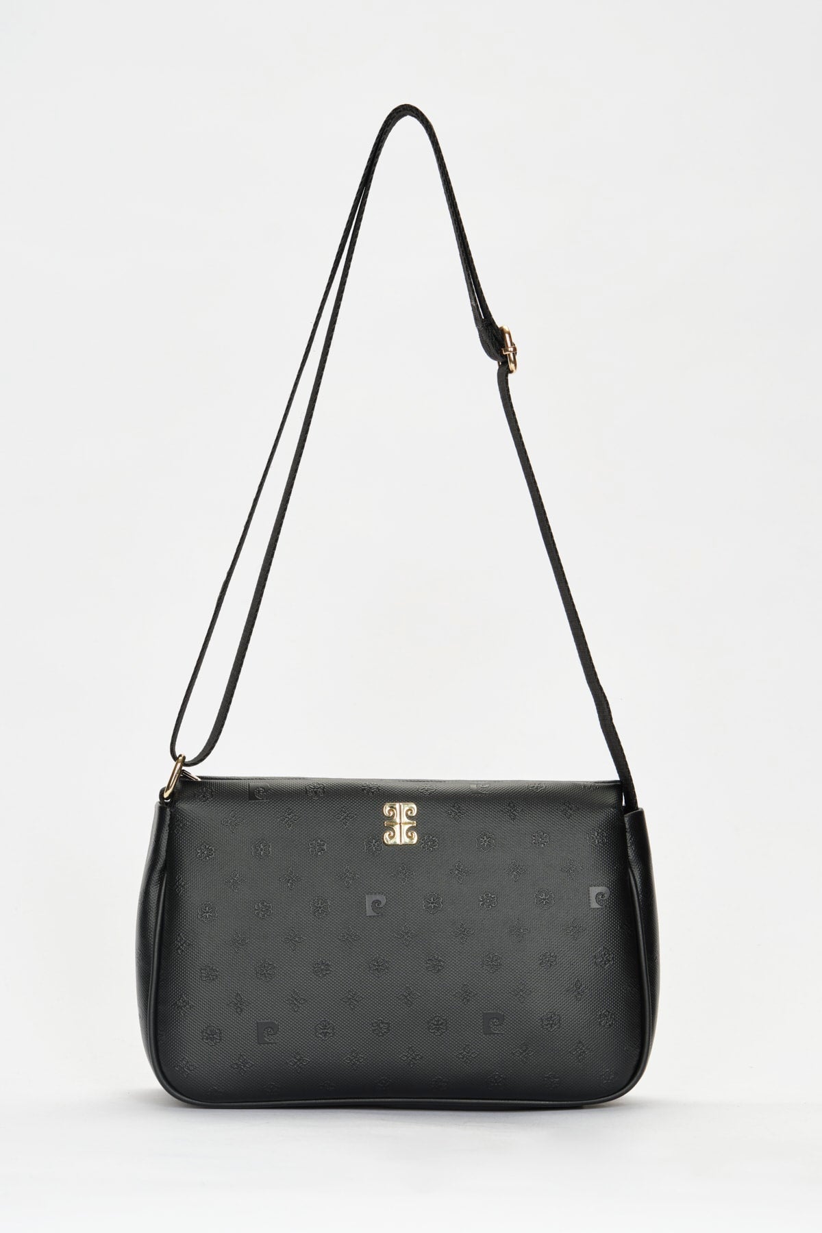Print Schwarze Damen-Umhängetasche 05Po22Y1550