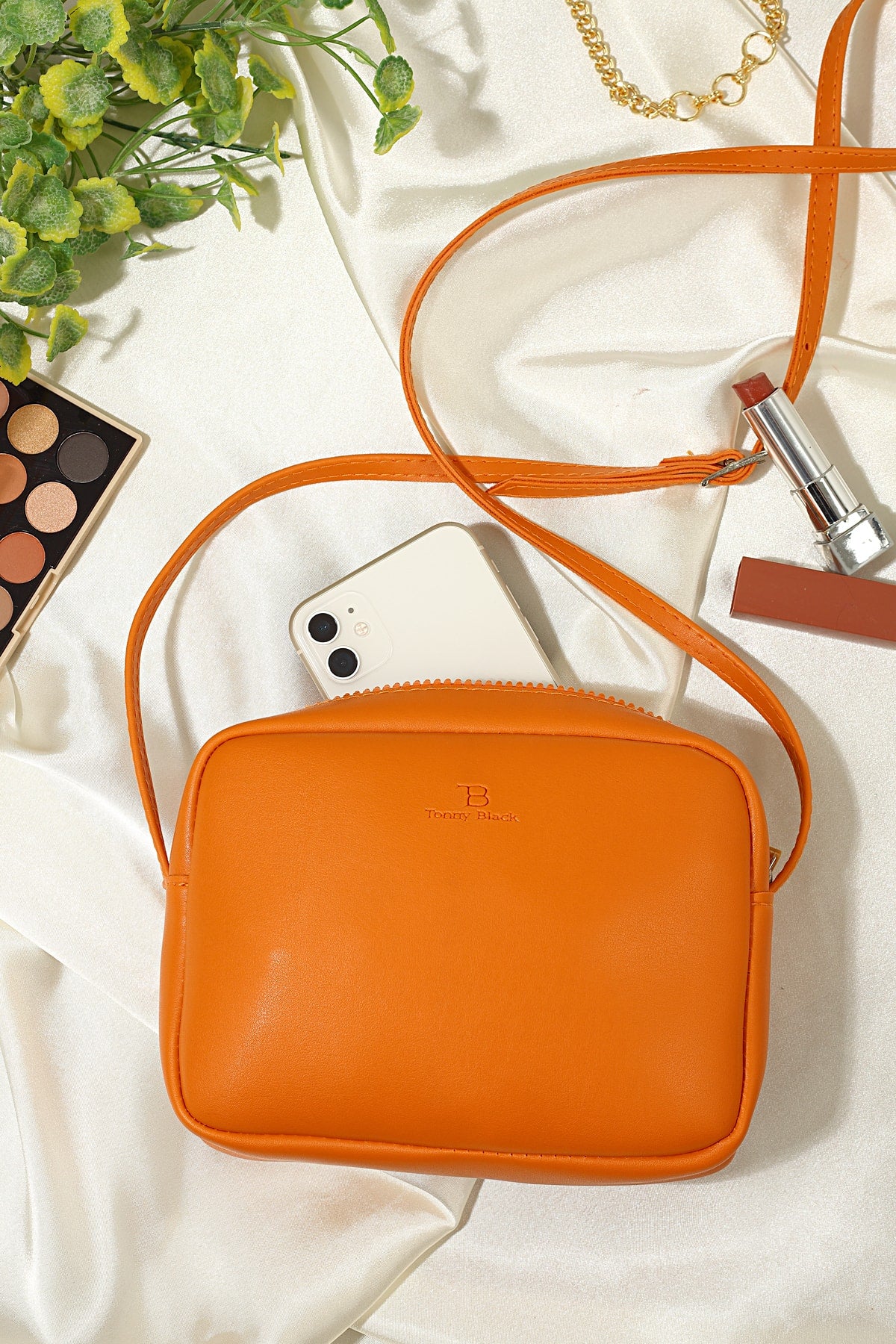 Damen Original Mini Urban Crossbody mit Reißverschluss und verstellbarem Riemen, Modell Hand-, Arm- und Schultertasche