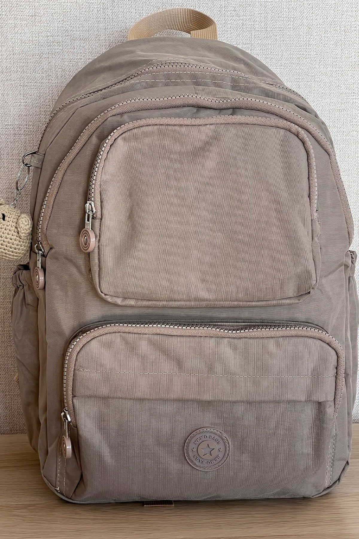 Fcstore Knisterstoff, wasserdicht, mittelgroßer Nerz-Klinker-Rucksack/Laptop-Schultasche