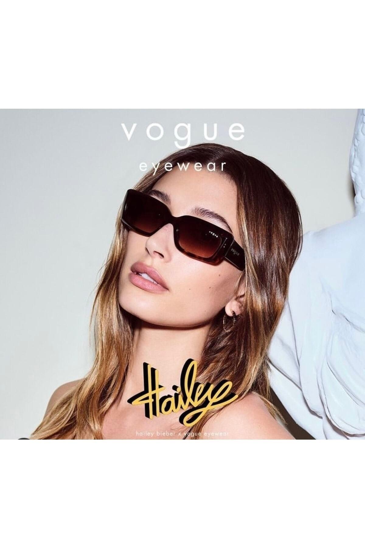 Hailey Bieber Vo5440 S 656/13 52 Sunglasses Brown Bone Framed Uv400 - Swordslife