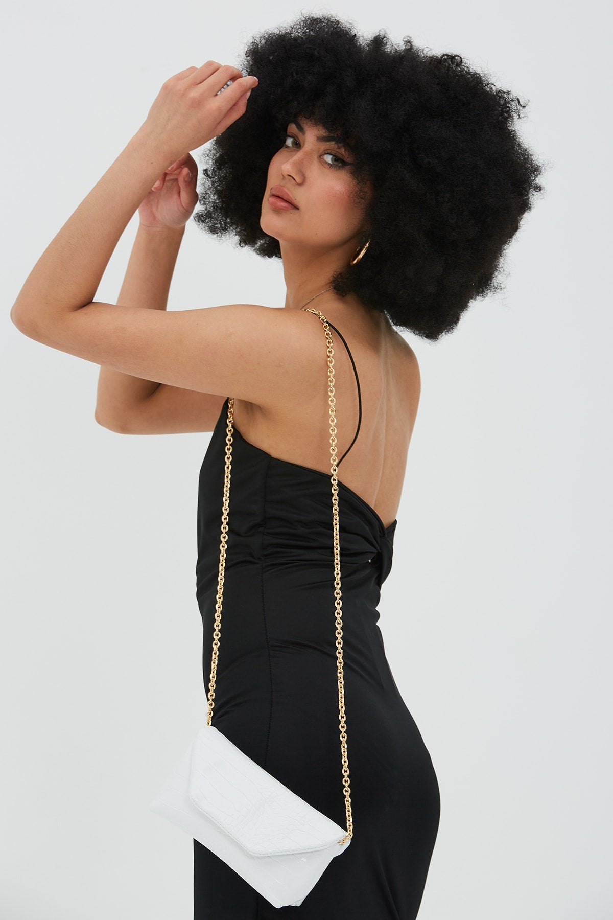 Long Strap Crochet Clucth Jake Women'S Crossbody Bag White