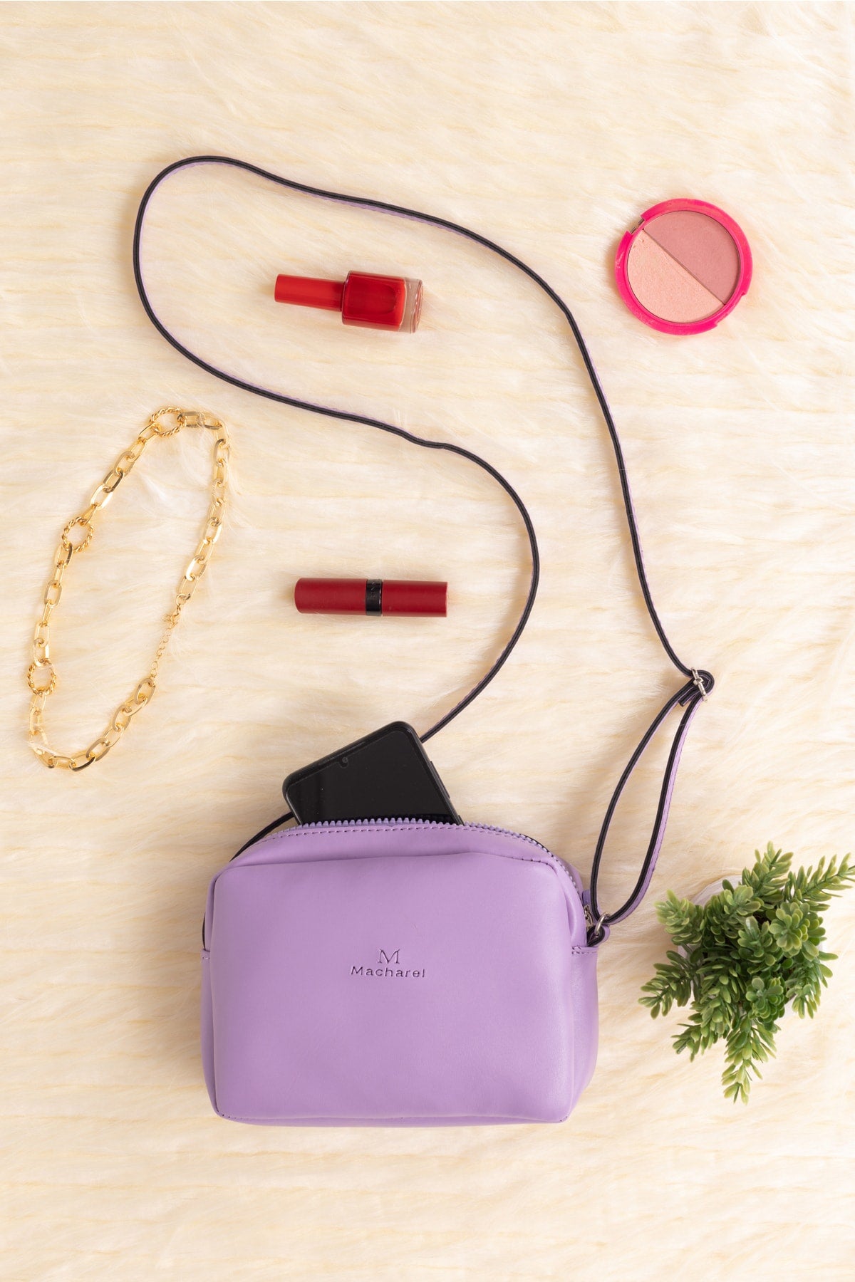 Damen Original Mini Urban Crossbody mit Reißverschluss und verstellbarem Riemen, Modell Hand-, Arm- und Schultertasche