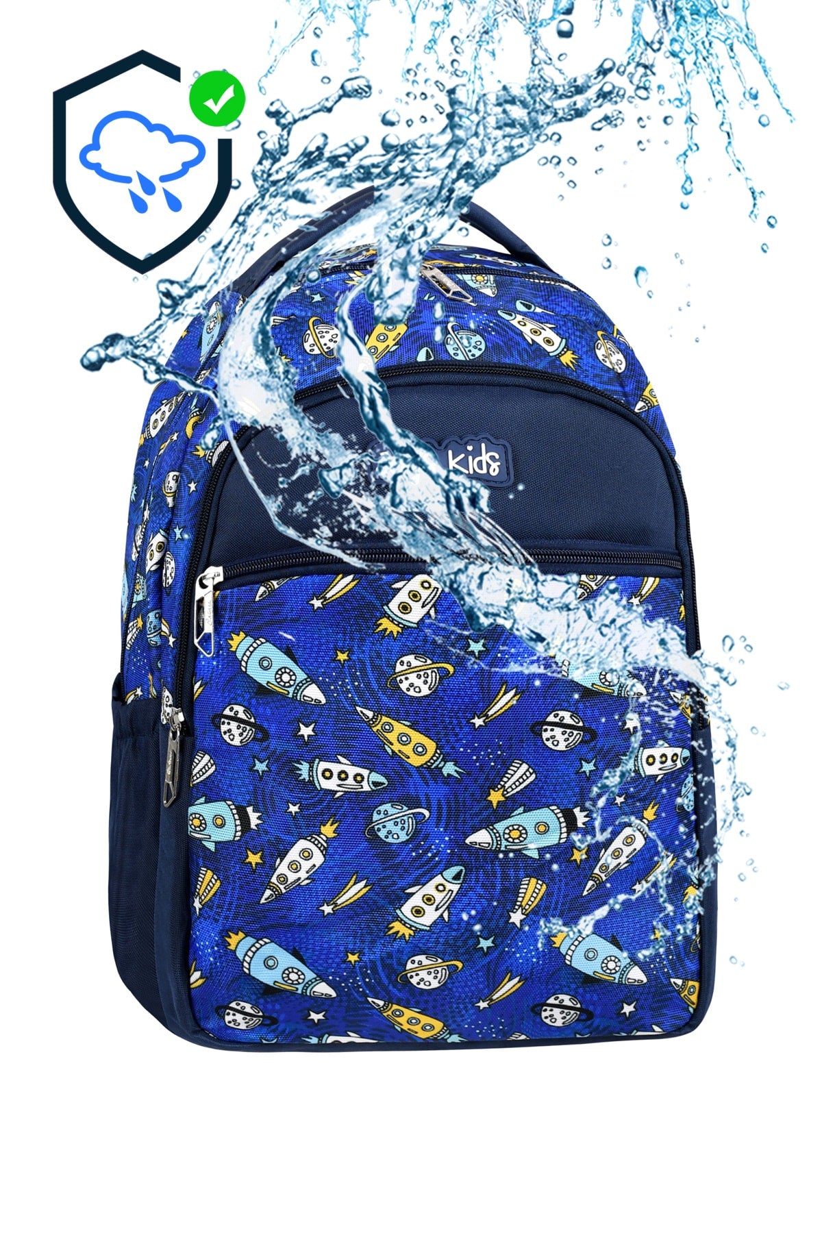 Lizenziertes Weltraummuster Grundschultasche Lunchbox und Stiftehalter 3er-Set