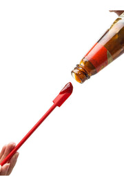 Drongo Jar Scraper Silicone Spatula Set 9 Pcs. Red