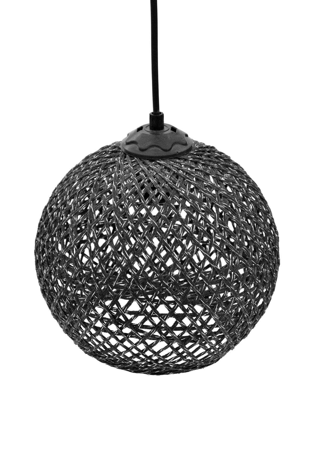 Balle Black Pendant Lamp Ball Chandelier (Black Hanger Set)
