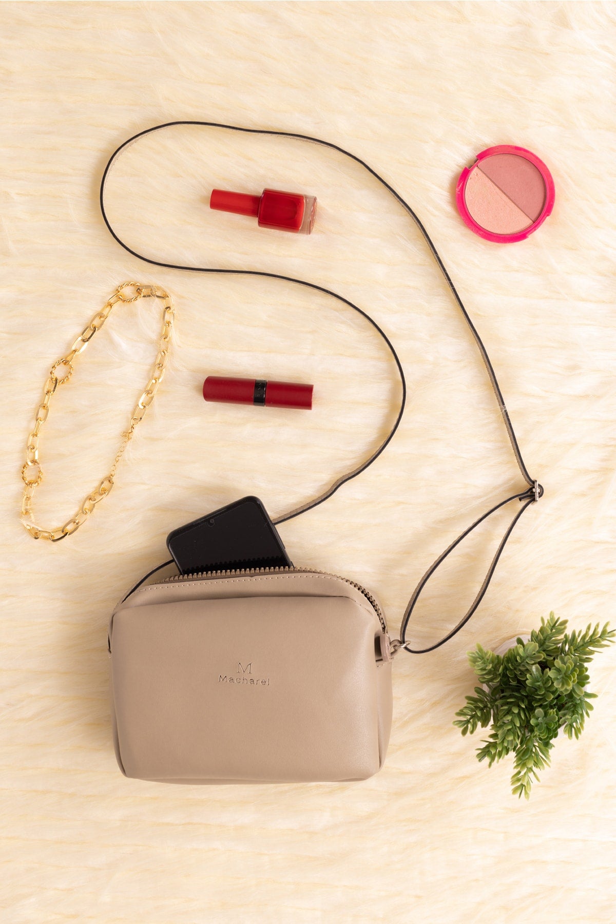 Damen Original Mini Urban Crossbody mit Reißverschluss und verstellbarem Riemen, Modell Hand-, Arm- und Schultertasche