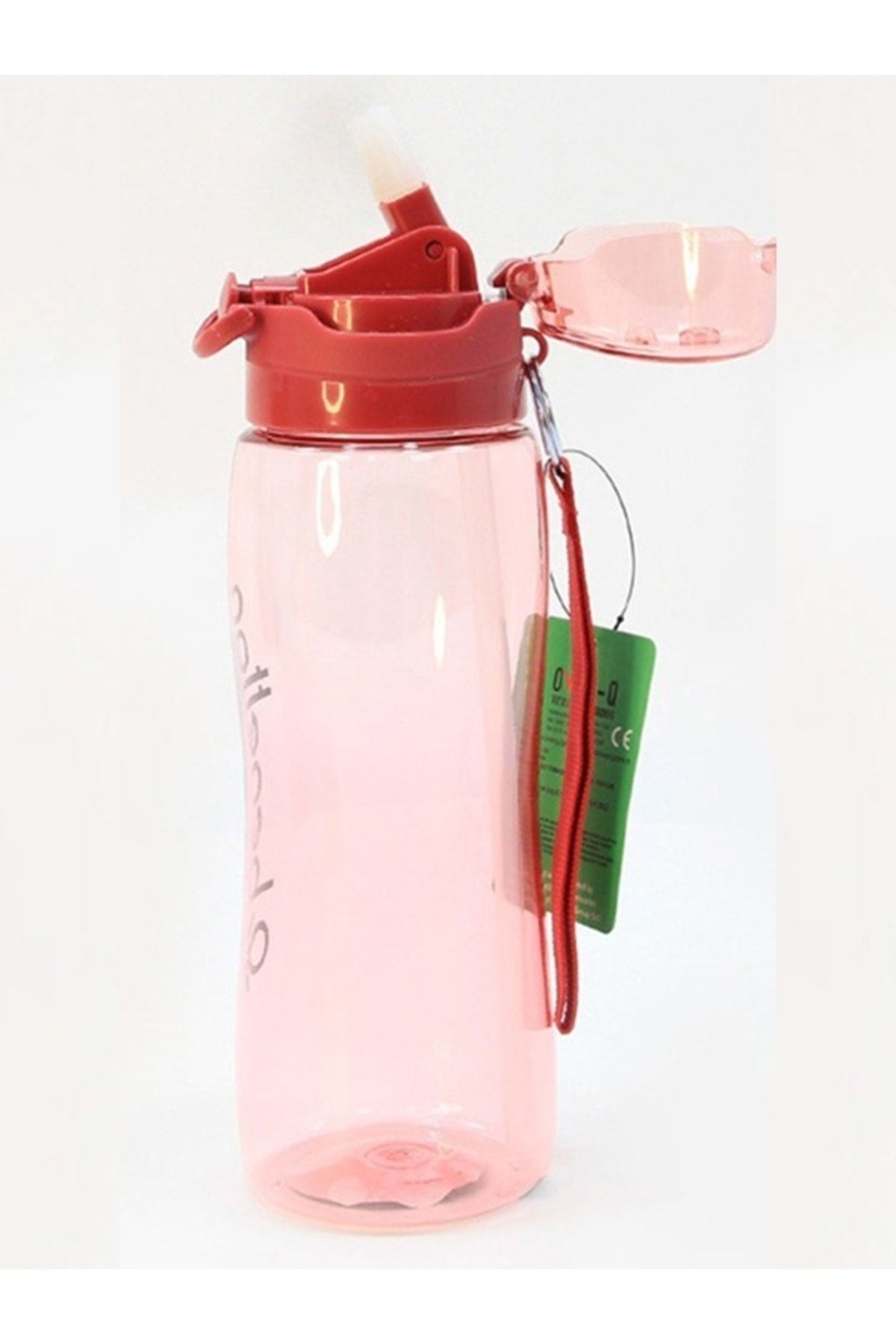 United Colors Of Benetton Automatische Trinkflasche mit Deckel, Rot
