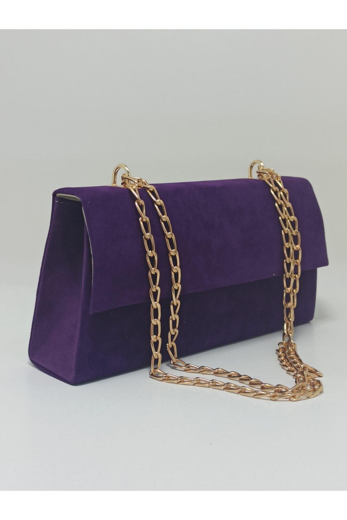 Women's Purple Suede Bag - Swordslife