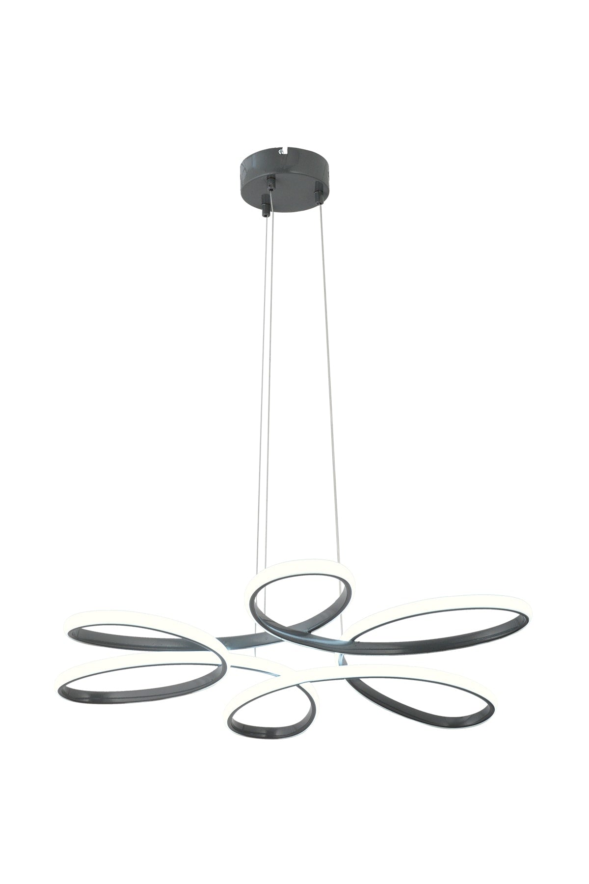 Flora Smoked Modern Pendant Lamp Led Chandelier