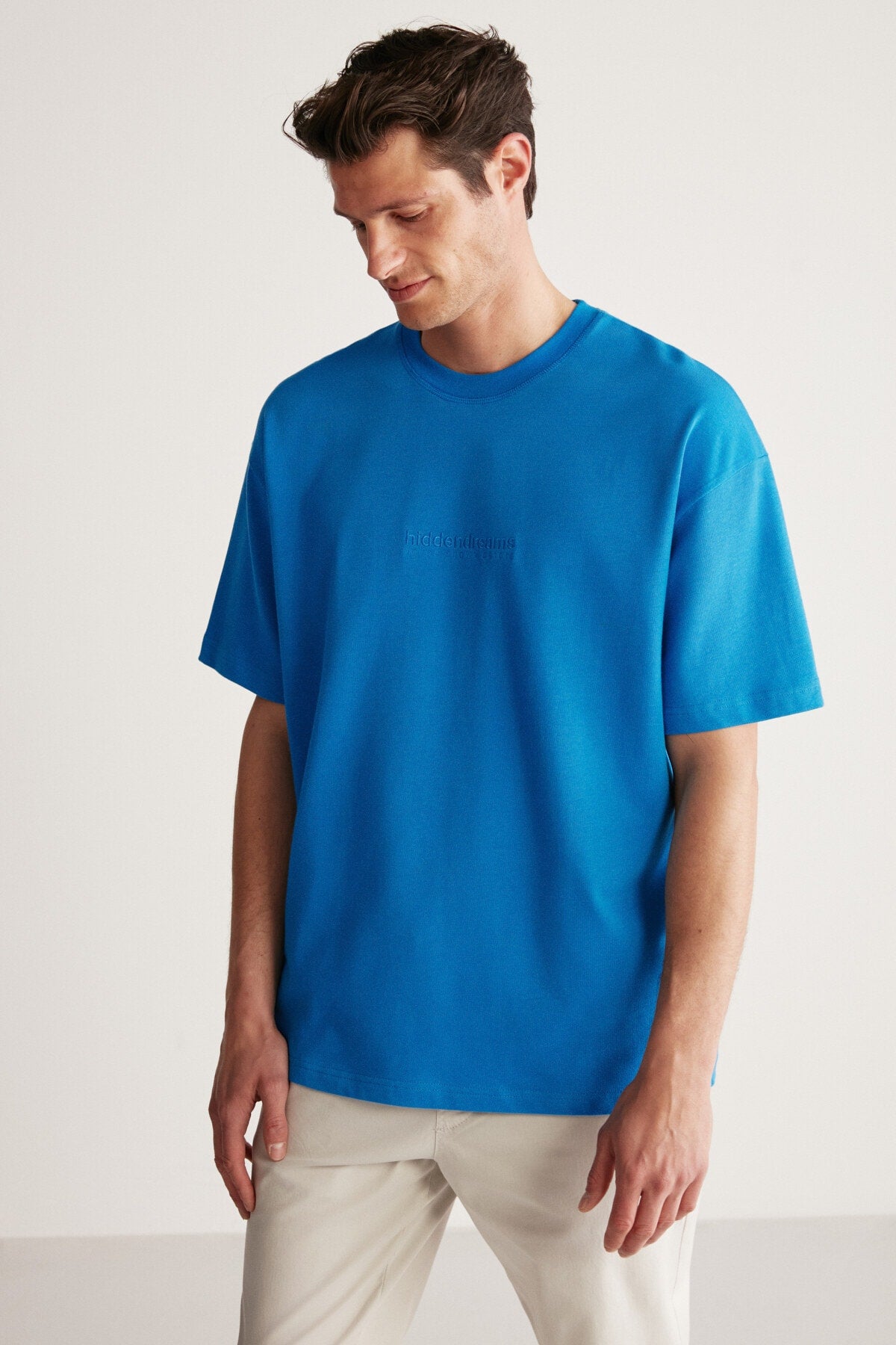 Blaues Oversize-T-Shirt „Taylor“