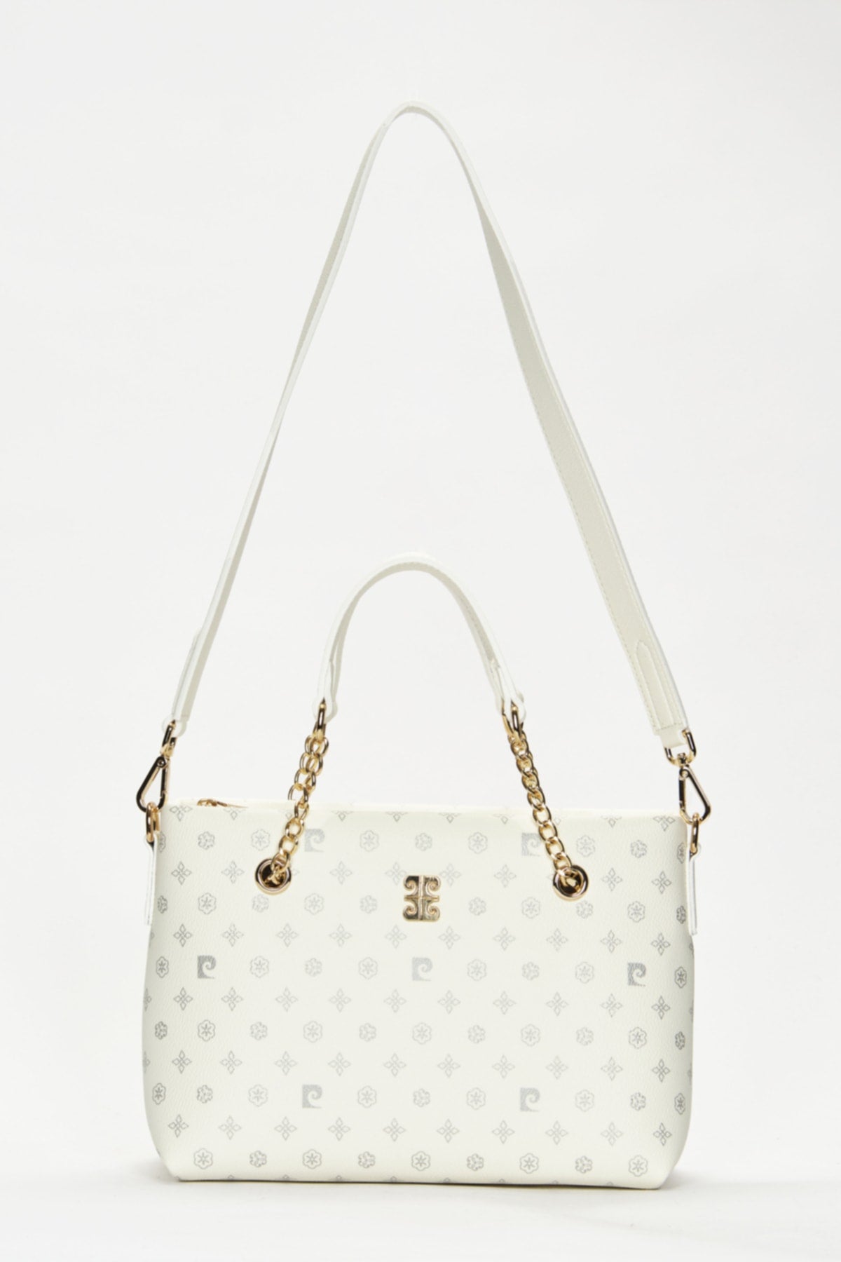 Weiße Monogramm Damen-Umhängetasche 05Po22Y1561