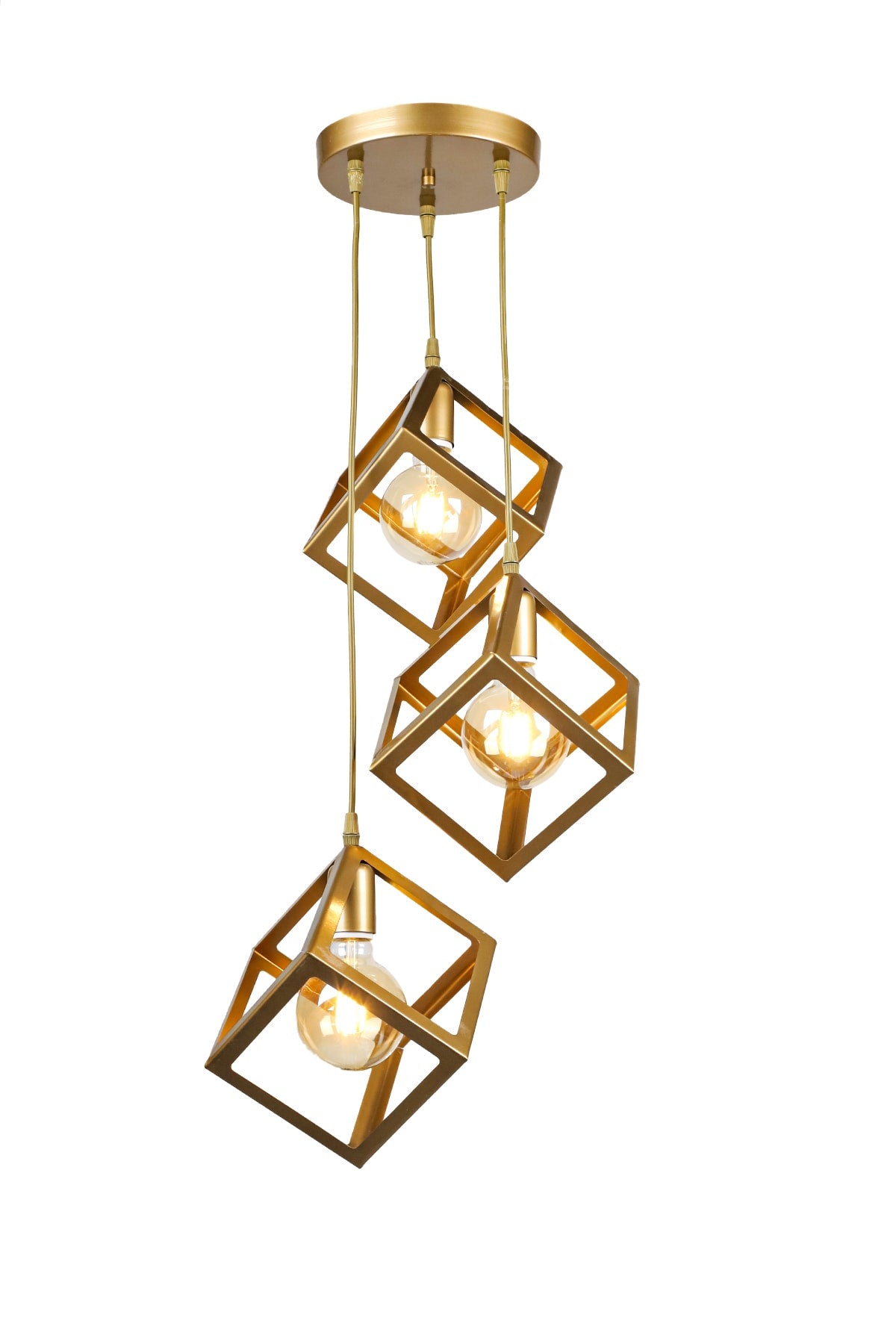 Cube 3Rd Antique Chandelier