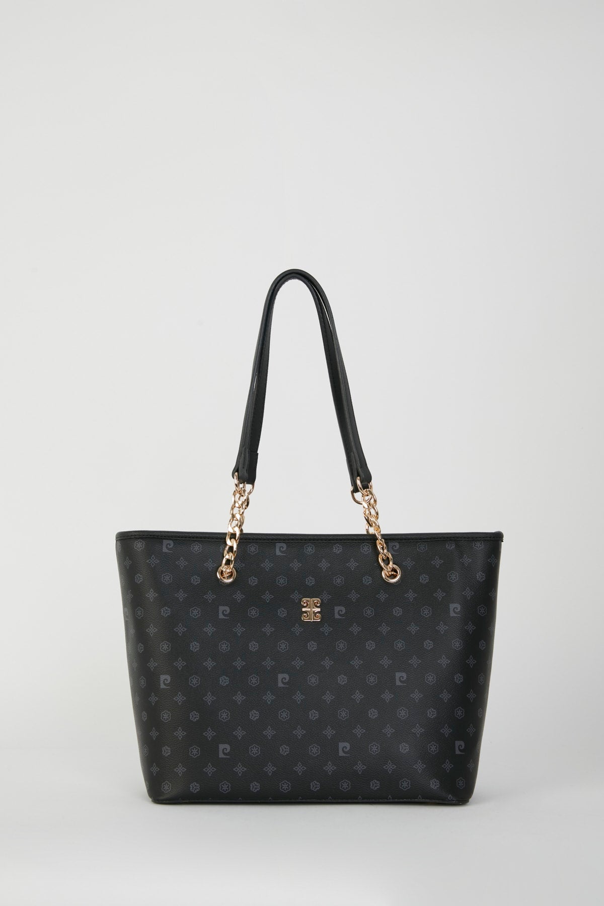Schwarze Monogramm Damen-Umhängetasche 05Po22Y1546