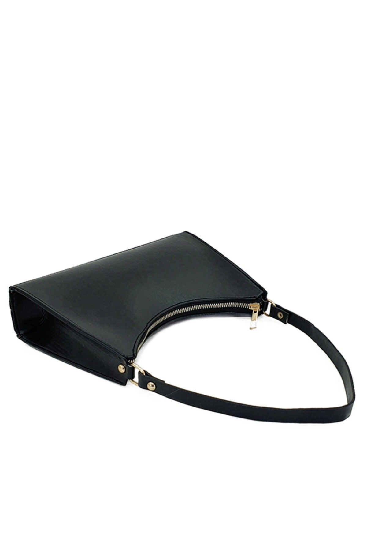 Schwarze Baguette Baguette Hand- und Schultertasche Gc009000